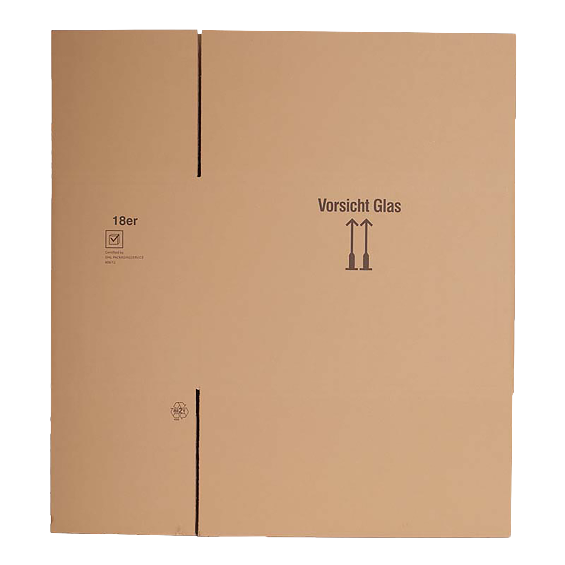 18er Flaschenversandkarton - 0,75 - 1 L - ohne Gefache -