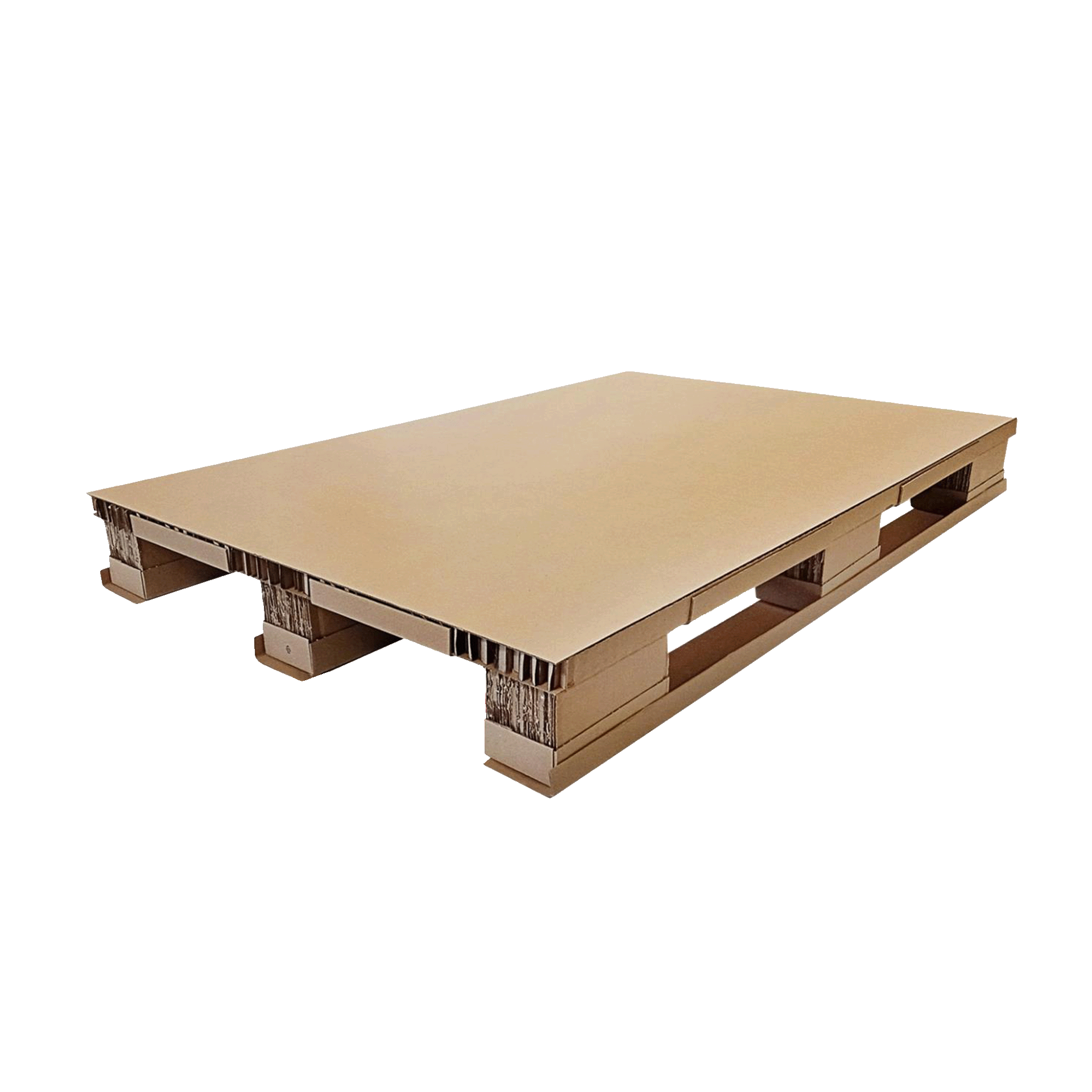 Papierpalette mit Kantenschutz