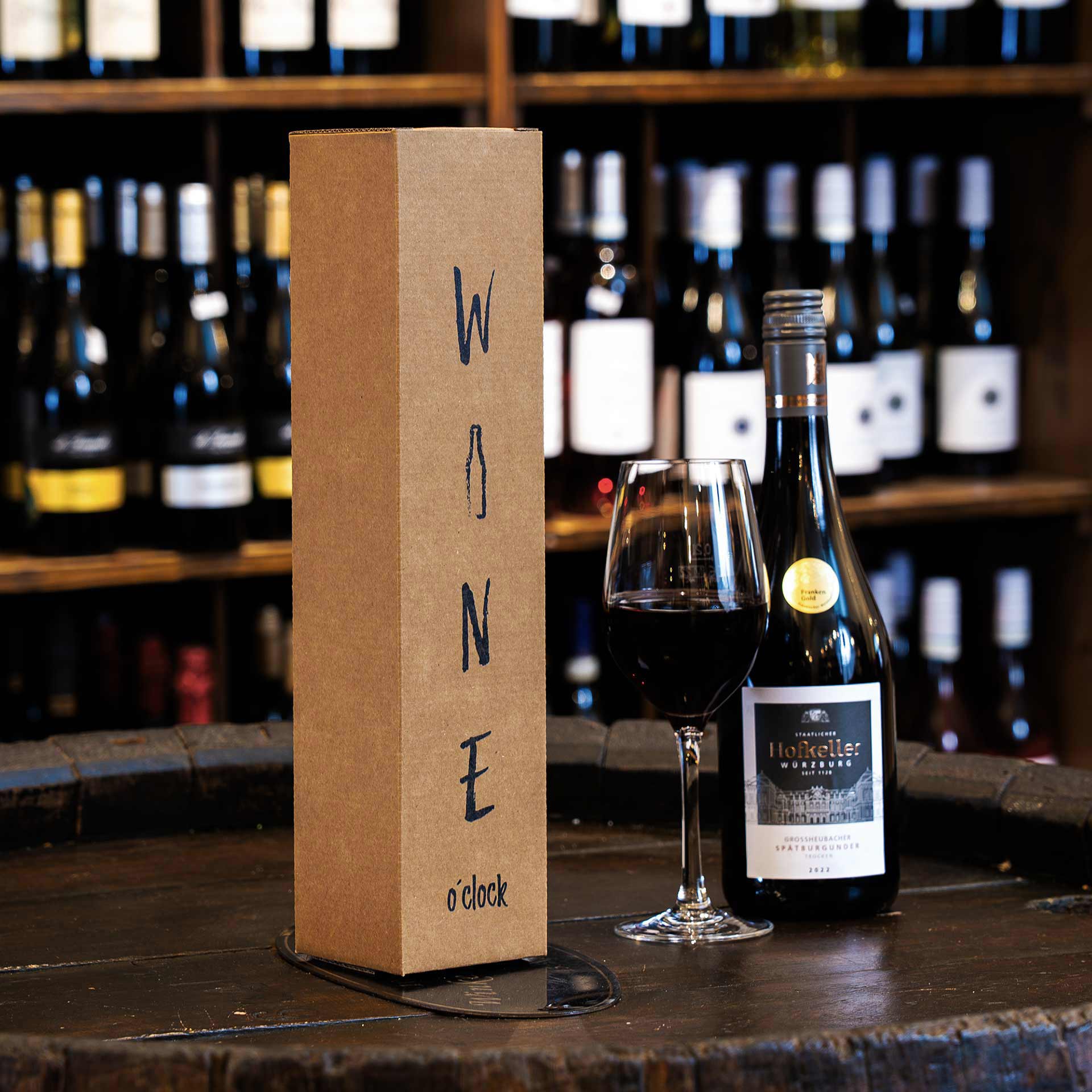 Faltschachtel - Wine o‘clock - 1 x 0,75 l