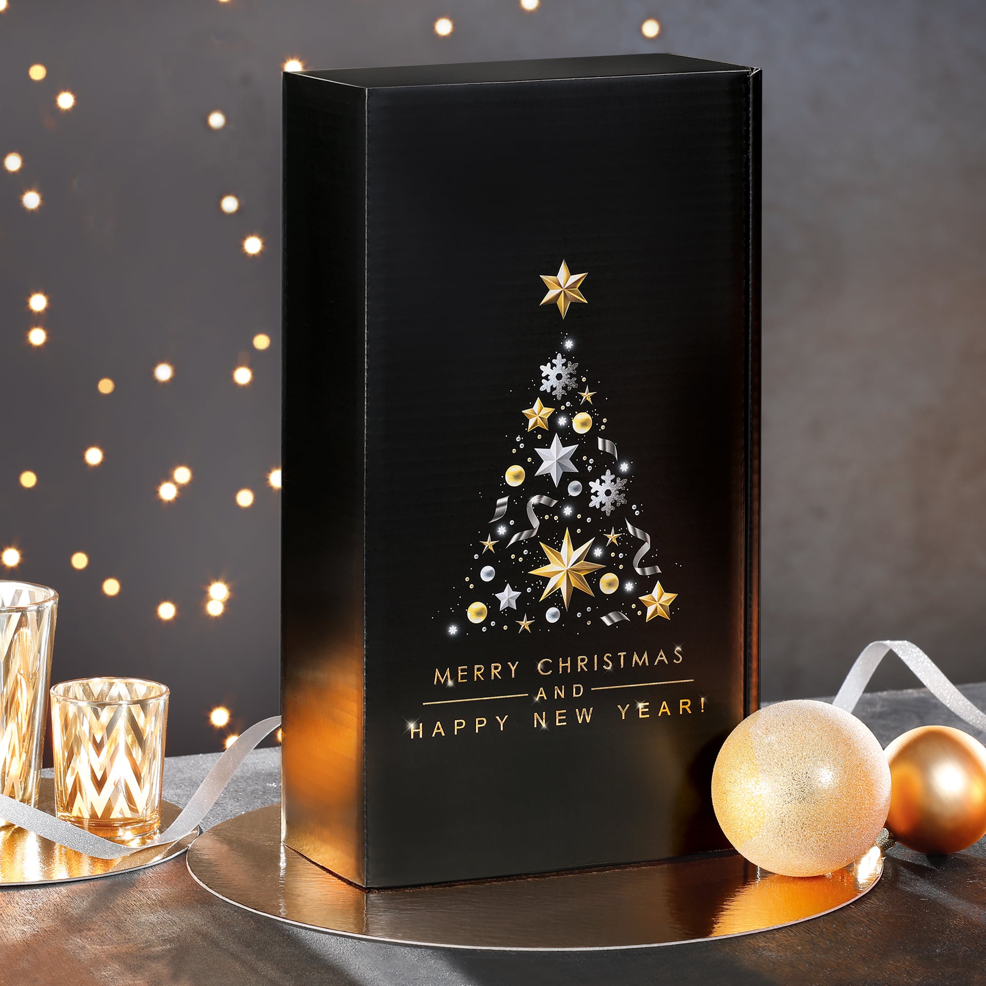 Präsentkarton - Best Wishes - 2 x 0,75 l