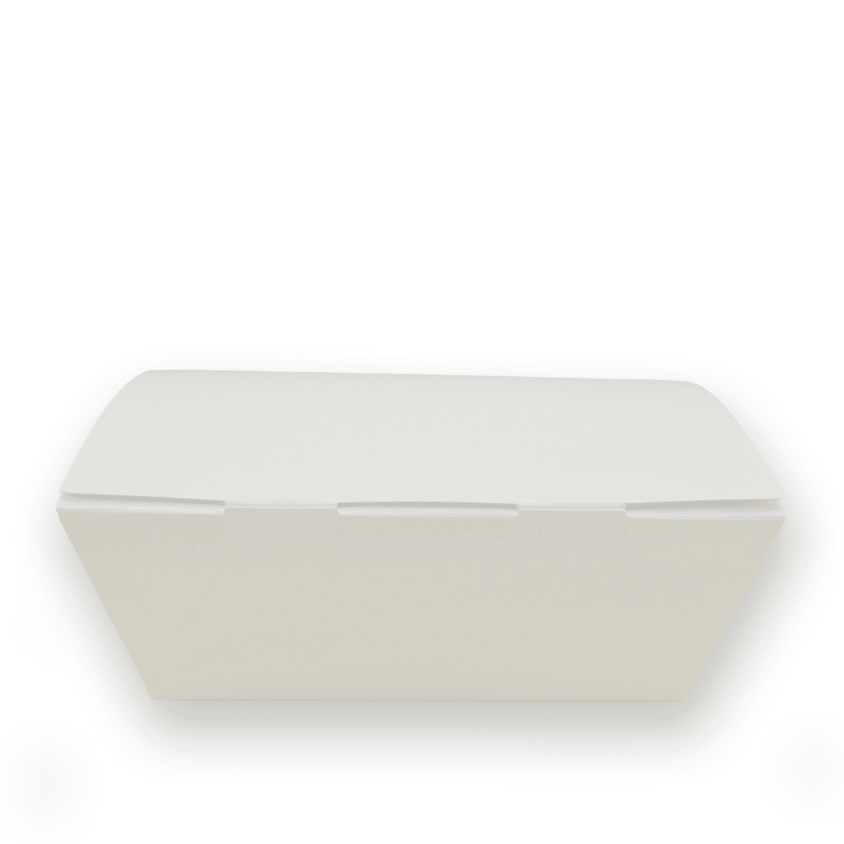 Take-away-Verpackung mit anhängendem Deckel