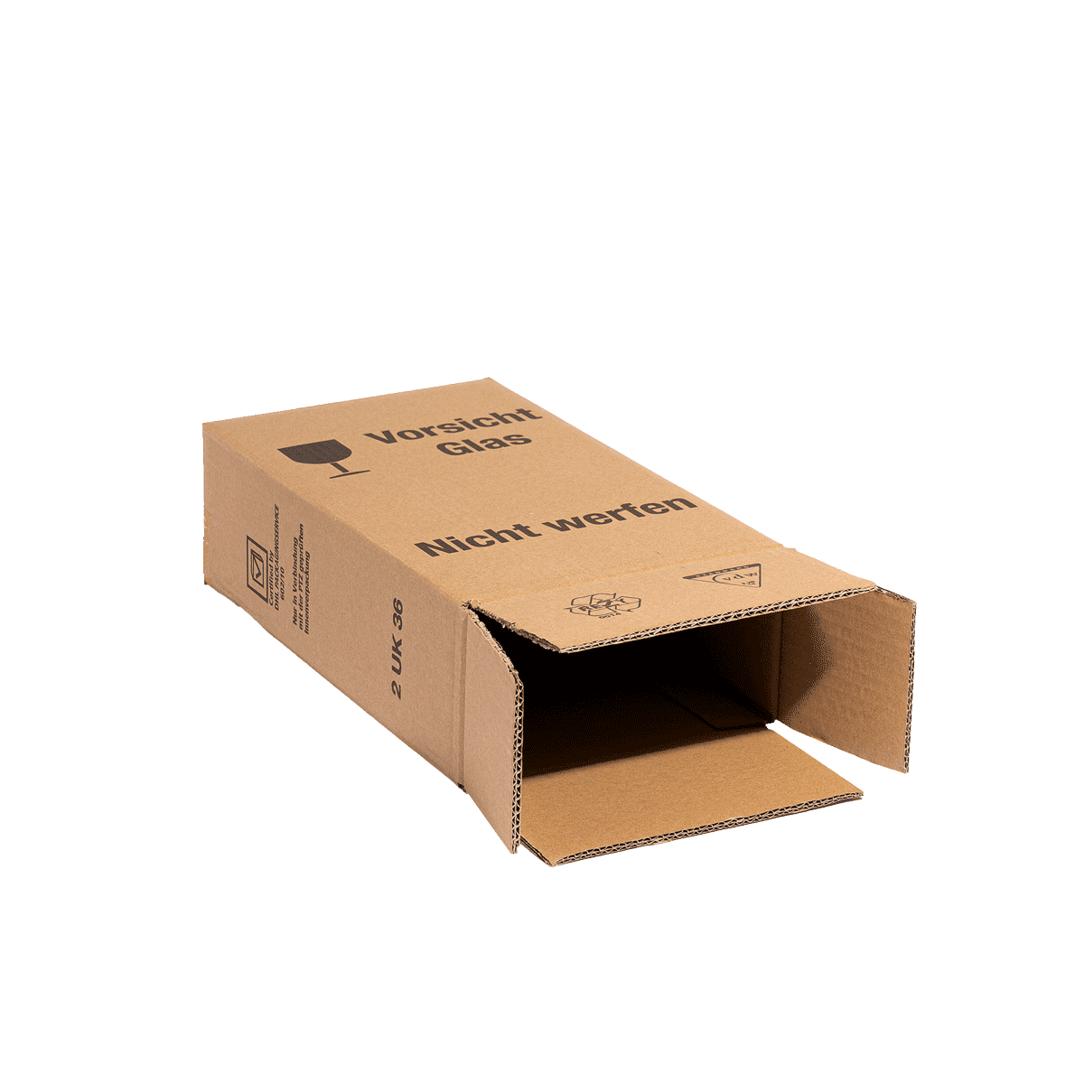 Versandkarton für den Präsentkarton - 2 x 0,75 l
