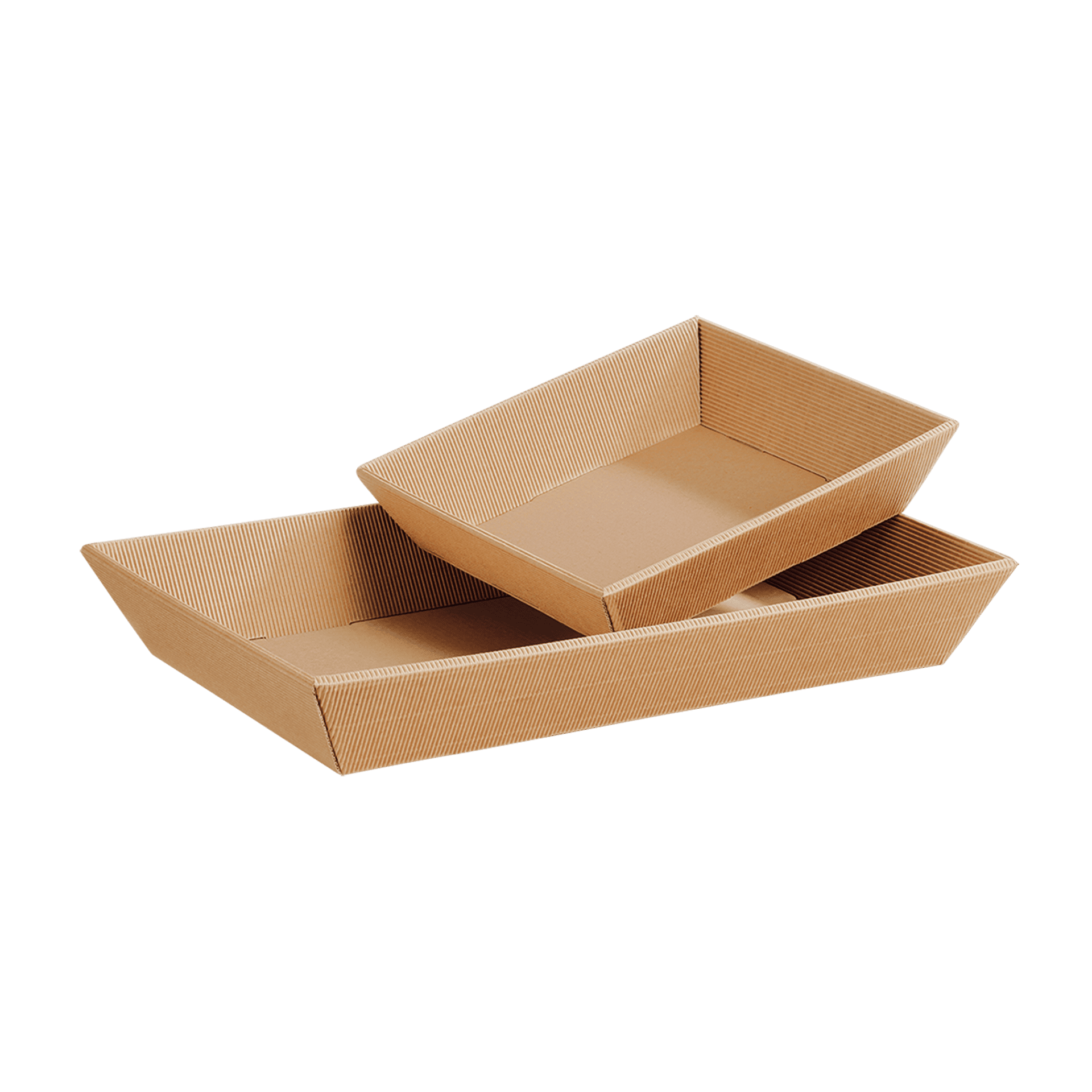 Präsentkorb viereckig flach - Natura - mittel