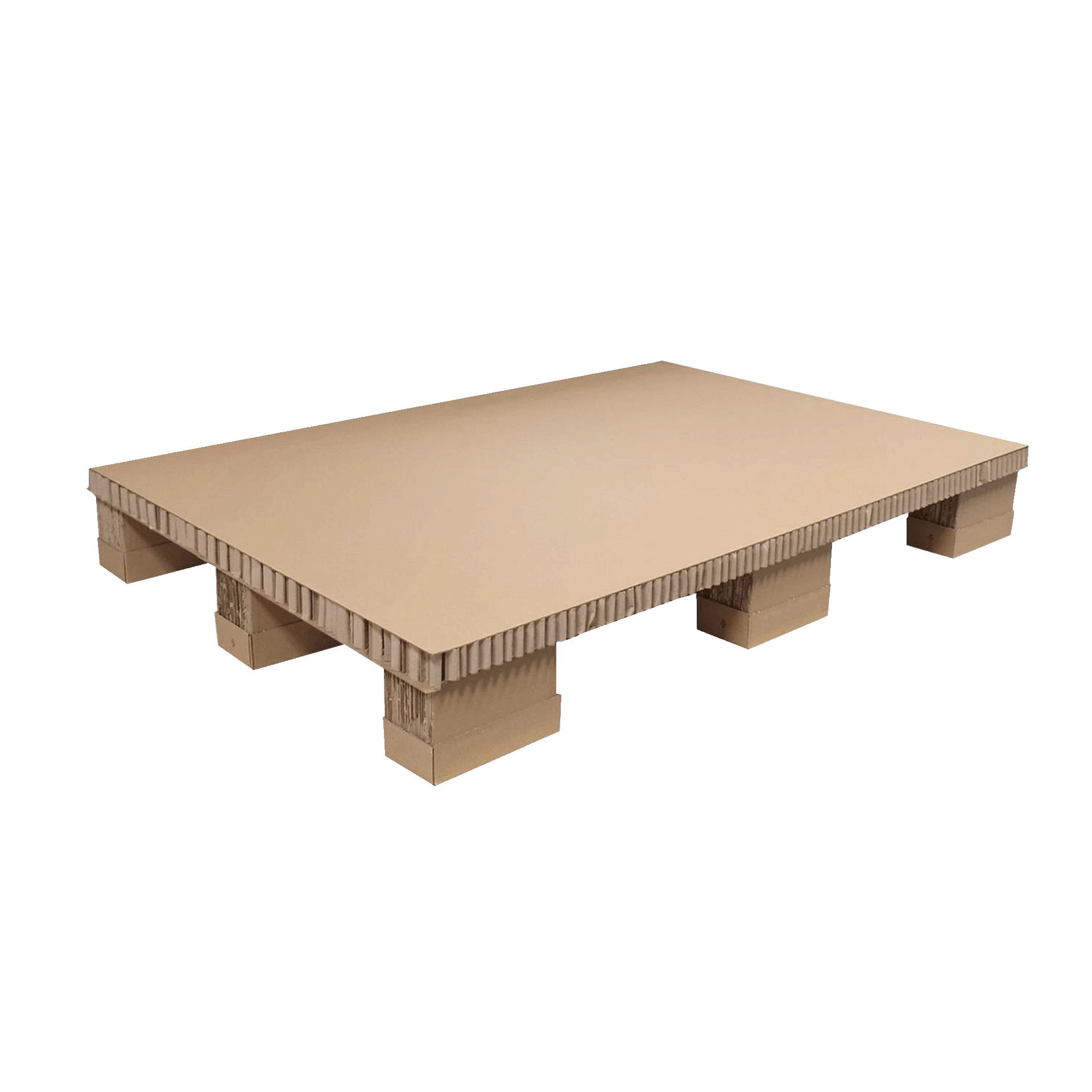 Papierpalette ohne Kantenschutz