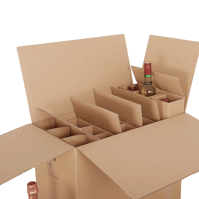 15er Flaschenversandkarton - 0,75 - 1 L - mit Gefache -