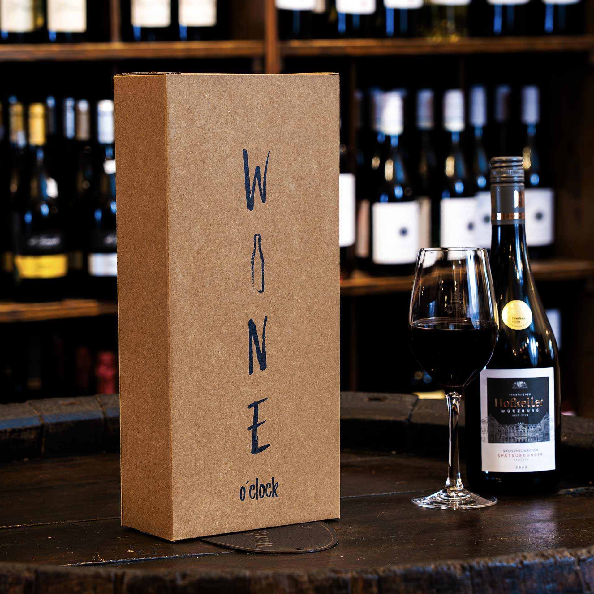 Faltschachtel - Wine o‘clock - 2 x 0,75 l