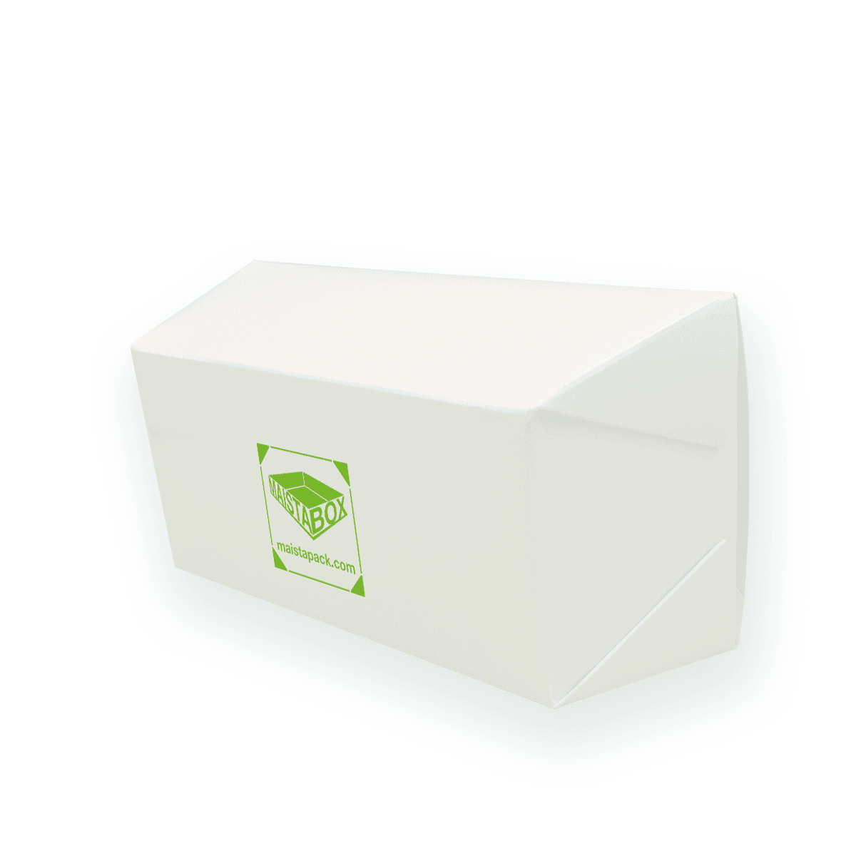 Take-away-Verpackung mit anhängendem Deckel