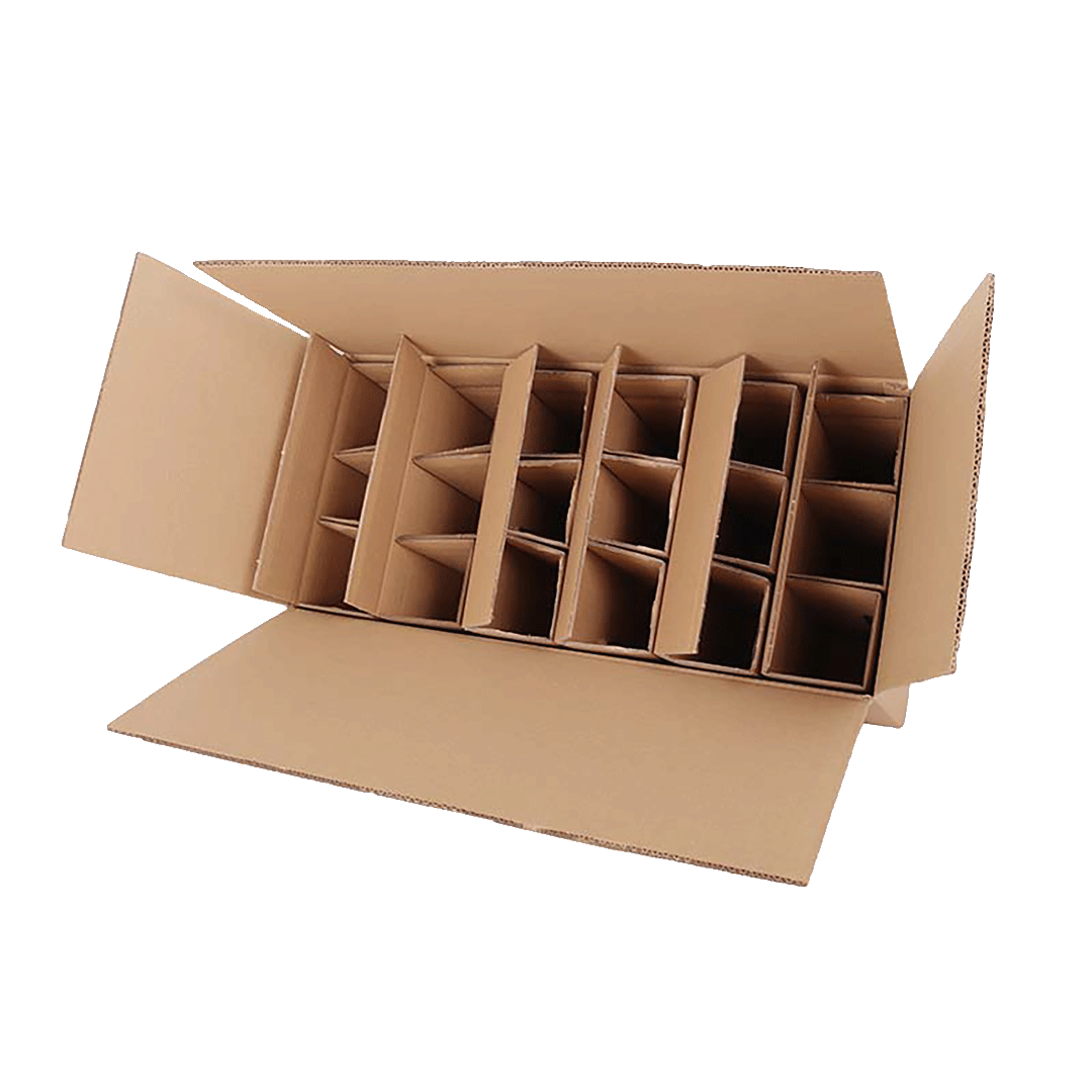 18er Flaschenversandkarton - 0,75 - 1 L - mit Gefache -