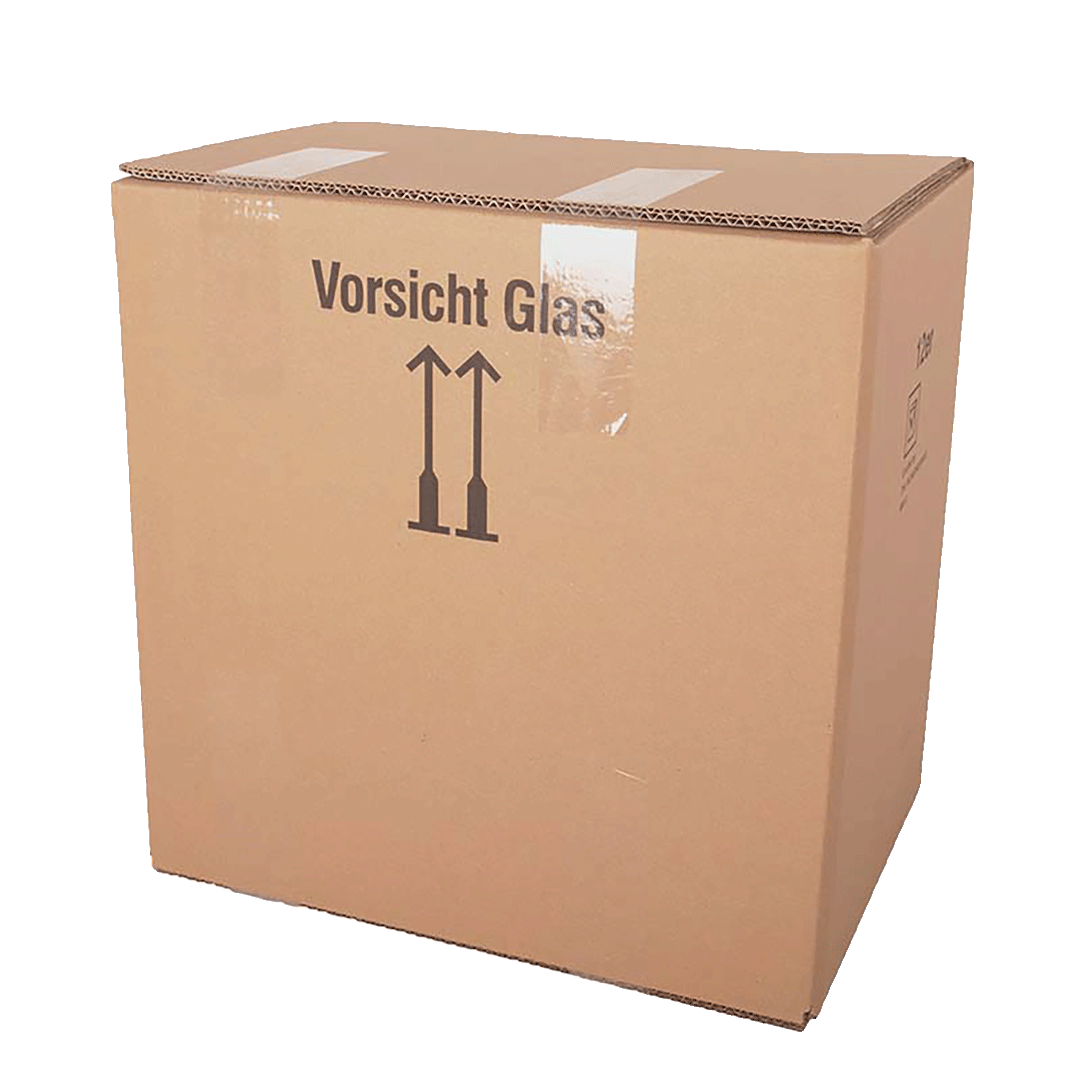 12er Flaschenversandkarton - 0,75 - 1 L  - mit Gefache -