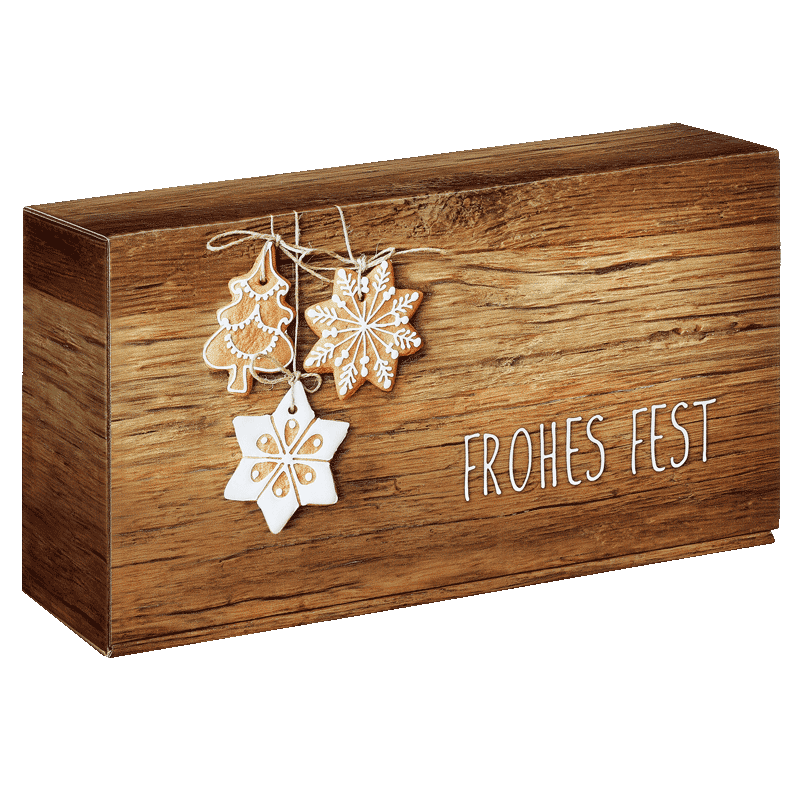 Präsentkarton - Frohes Fest - 2 x 0,75 l Präsentkarton - Frohes Fest - 2 x 0,75 l