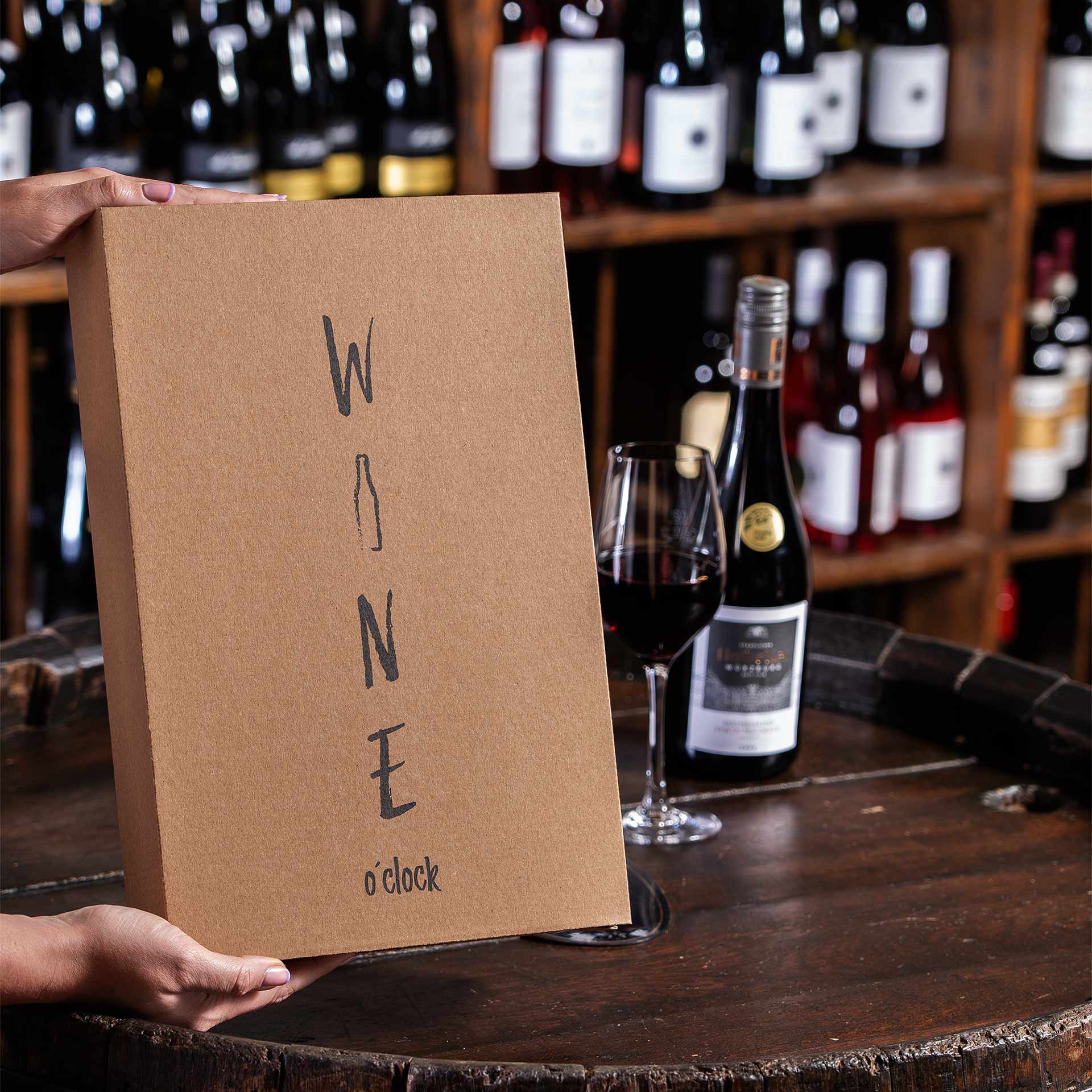 Faltschachtel - Wine o‘clock - 3 x 0,75 l