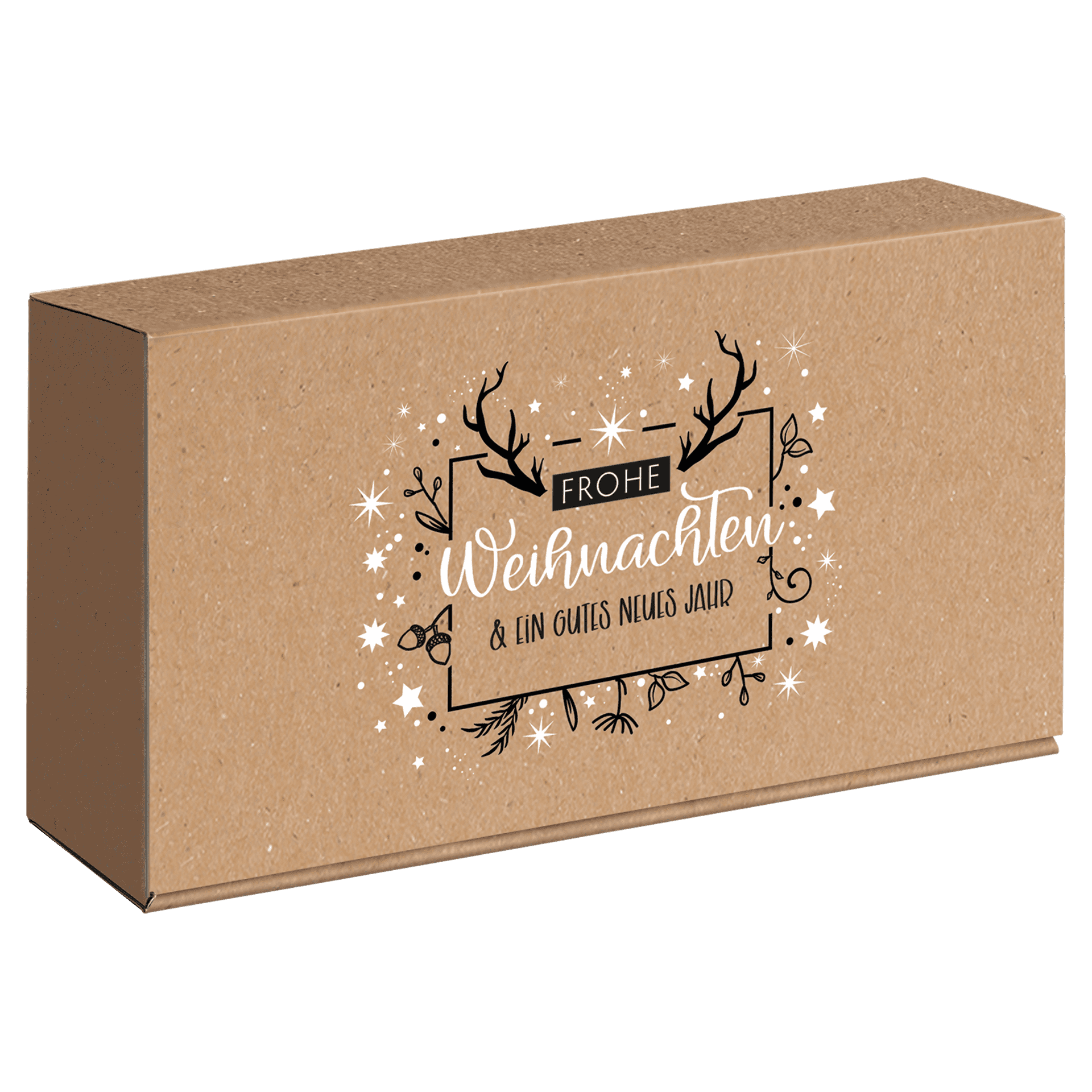 Präsentkarton - Frohe Weihnachten - 2 x 0,75 l