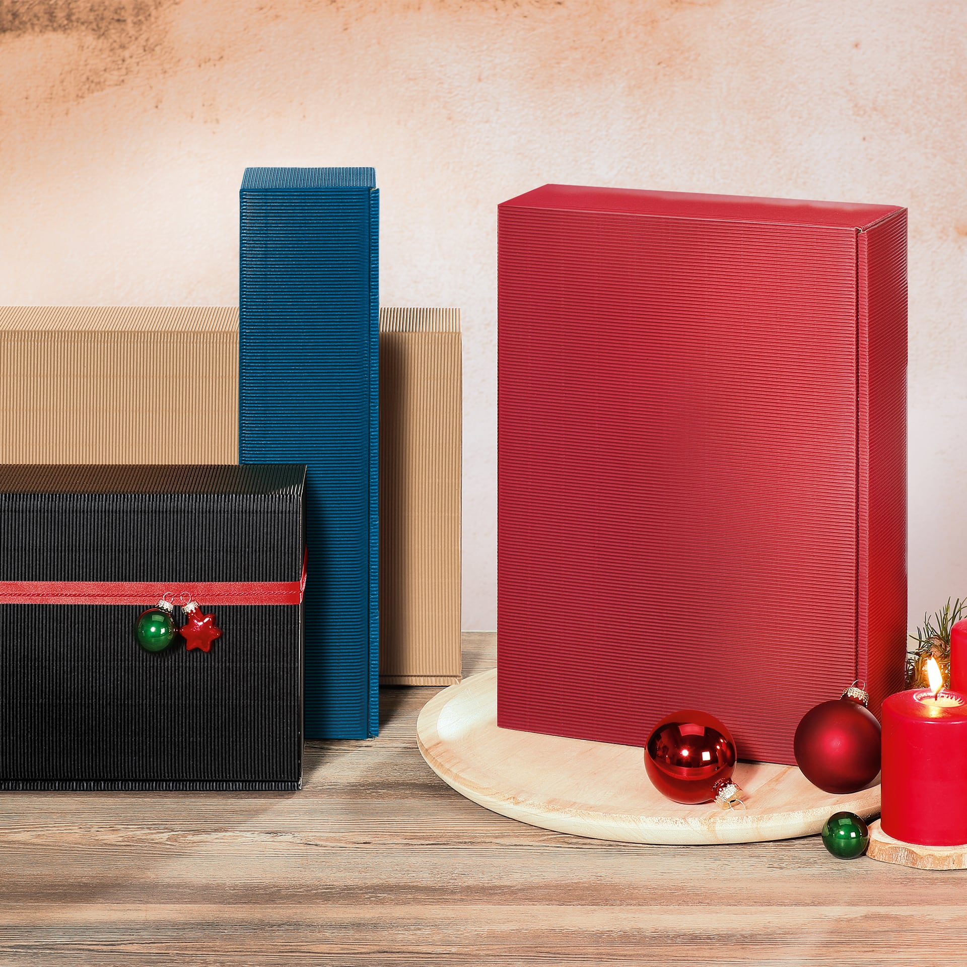 Präsentkarton - Bordeaux - 1 x 0,75 l