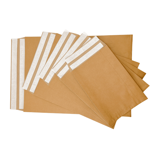 Verschiedene Versandtaschen aus Papier