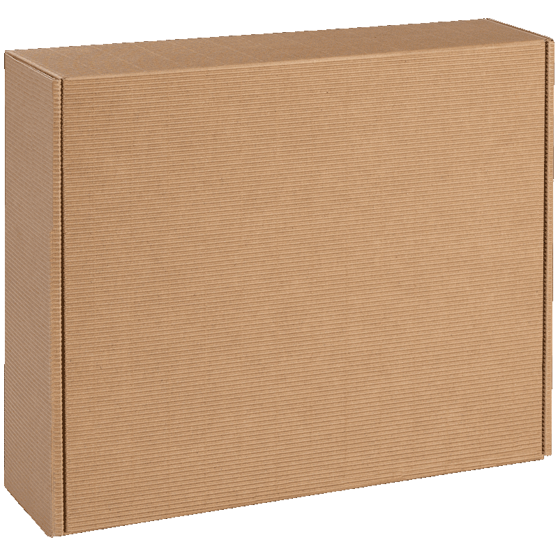 Delikatessenkarton offene Welle natura groß