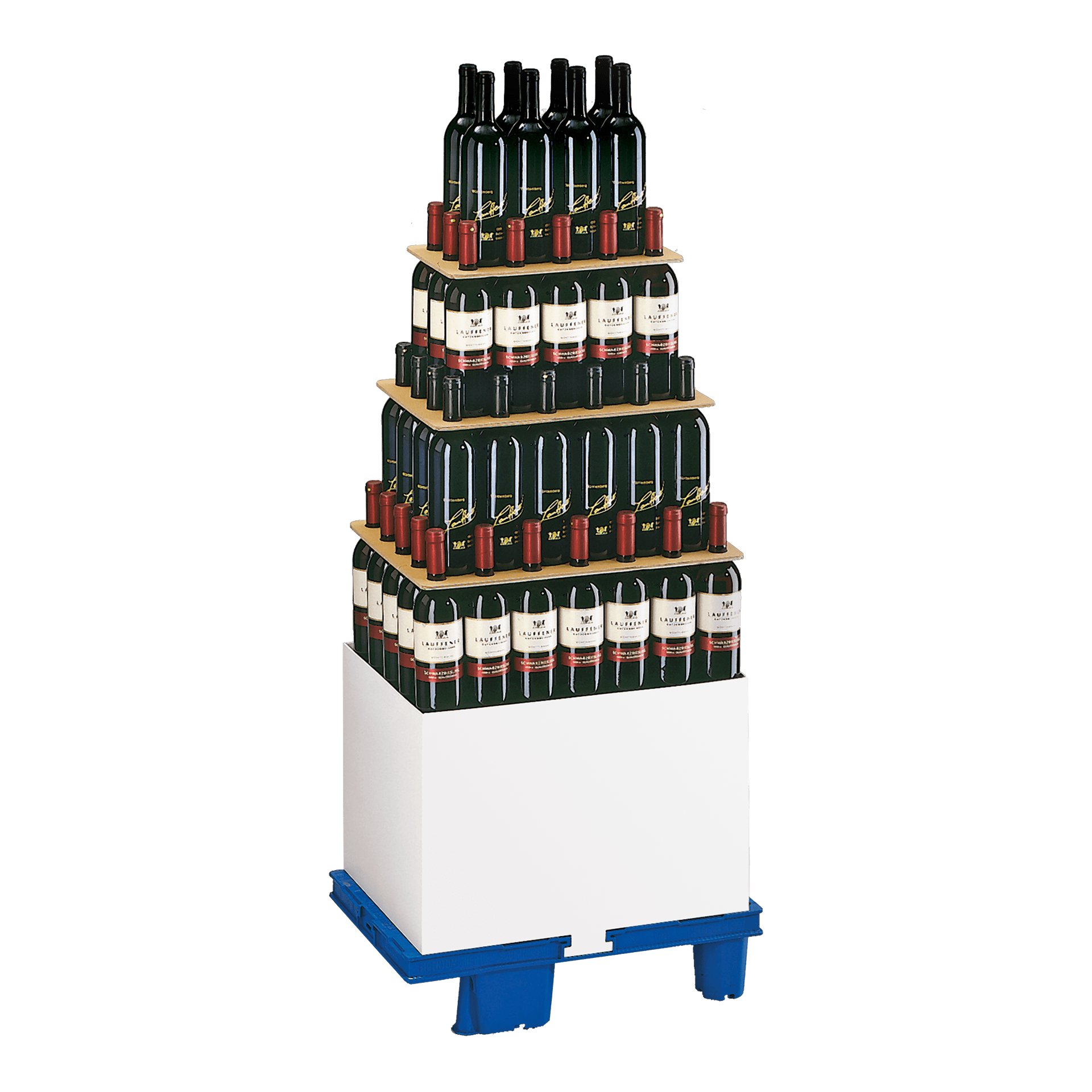 Pyramidendisplay - Weiß