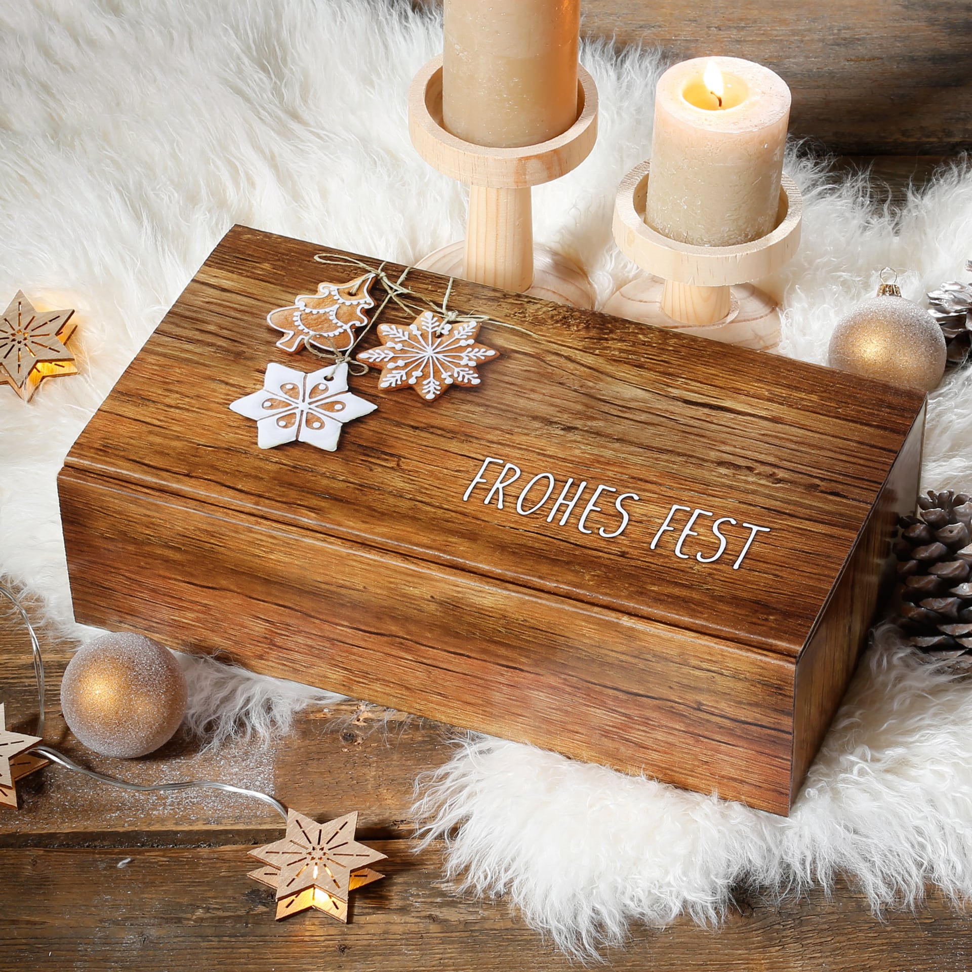 Präsentkarton - Frohes Fest - 2 x 0,75 l Präsentkarton - Frohes Fest - 2 x 0,75 l