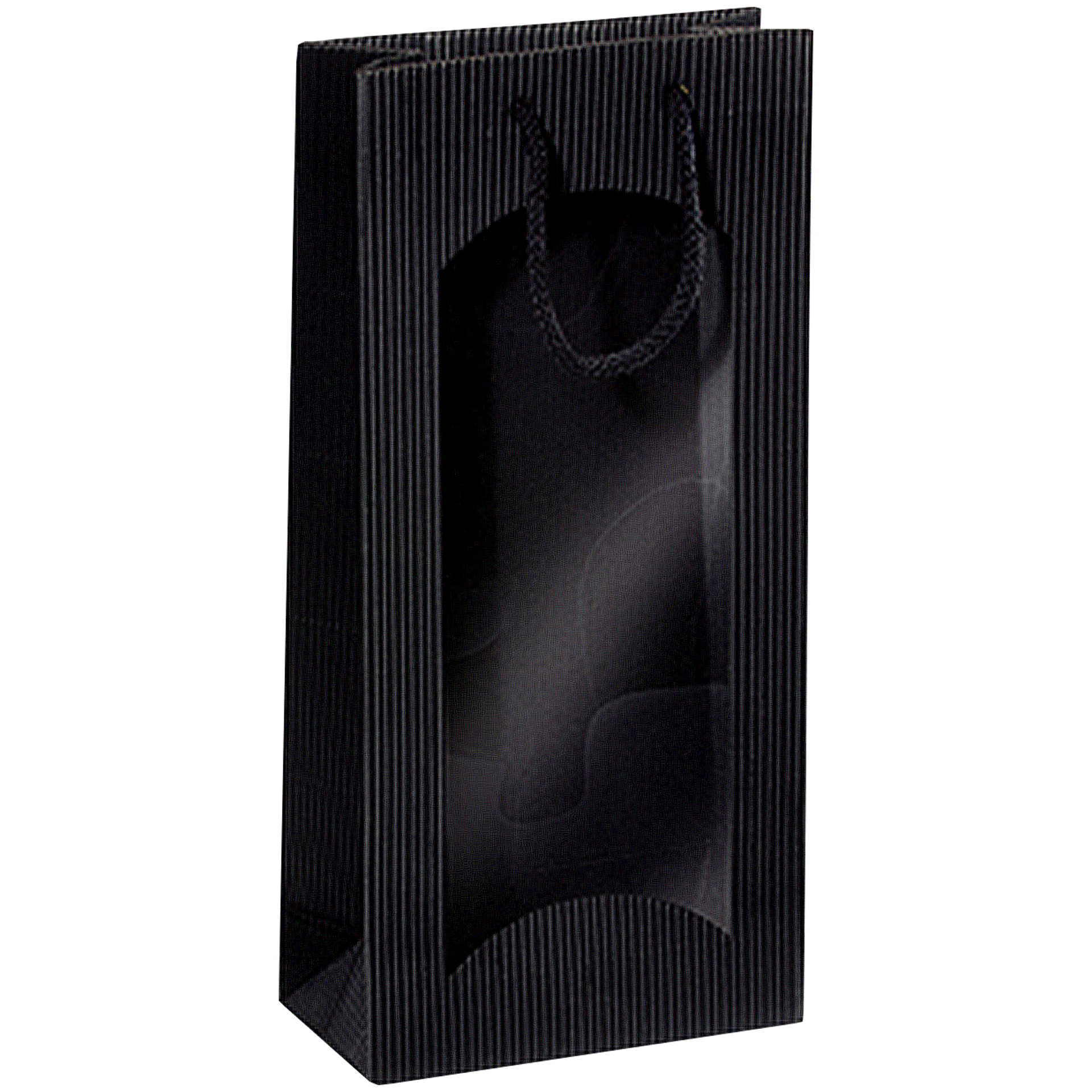 Geschenktüte - Schwarz - 2 x 0,75 l / 1,0 l