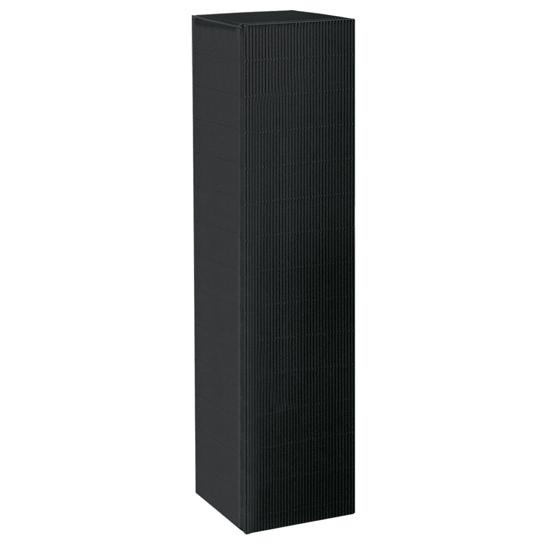 Faltschachtel - Offene Welle - Schwarz - 1 x 1,0 l