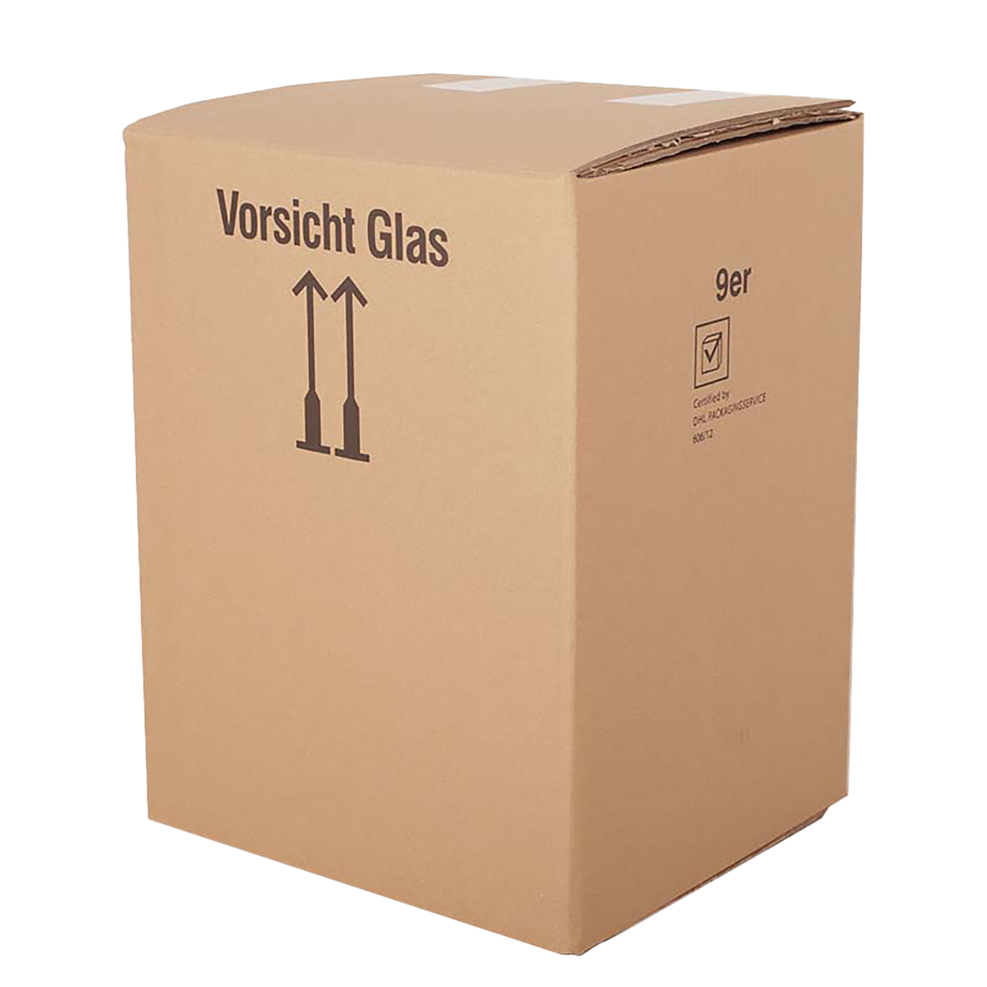 9er Flaschenversandkarton - 0,75 - 1 L - mit Gefache -