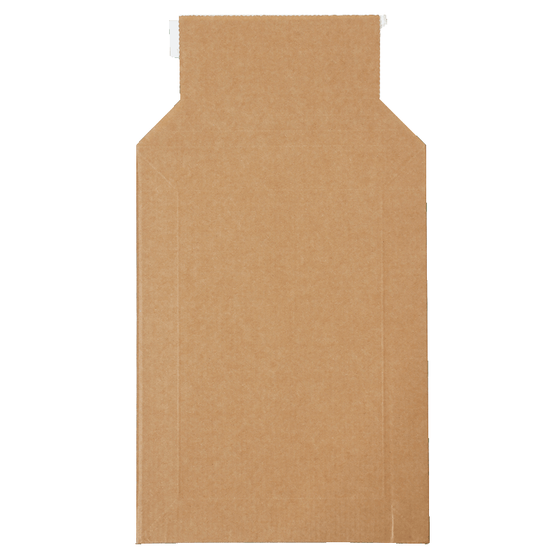 Versandtasche aus Wellpappe XS in der Draufsicht