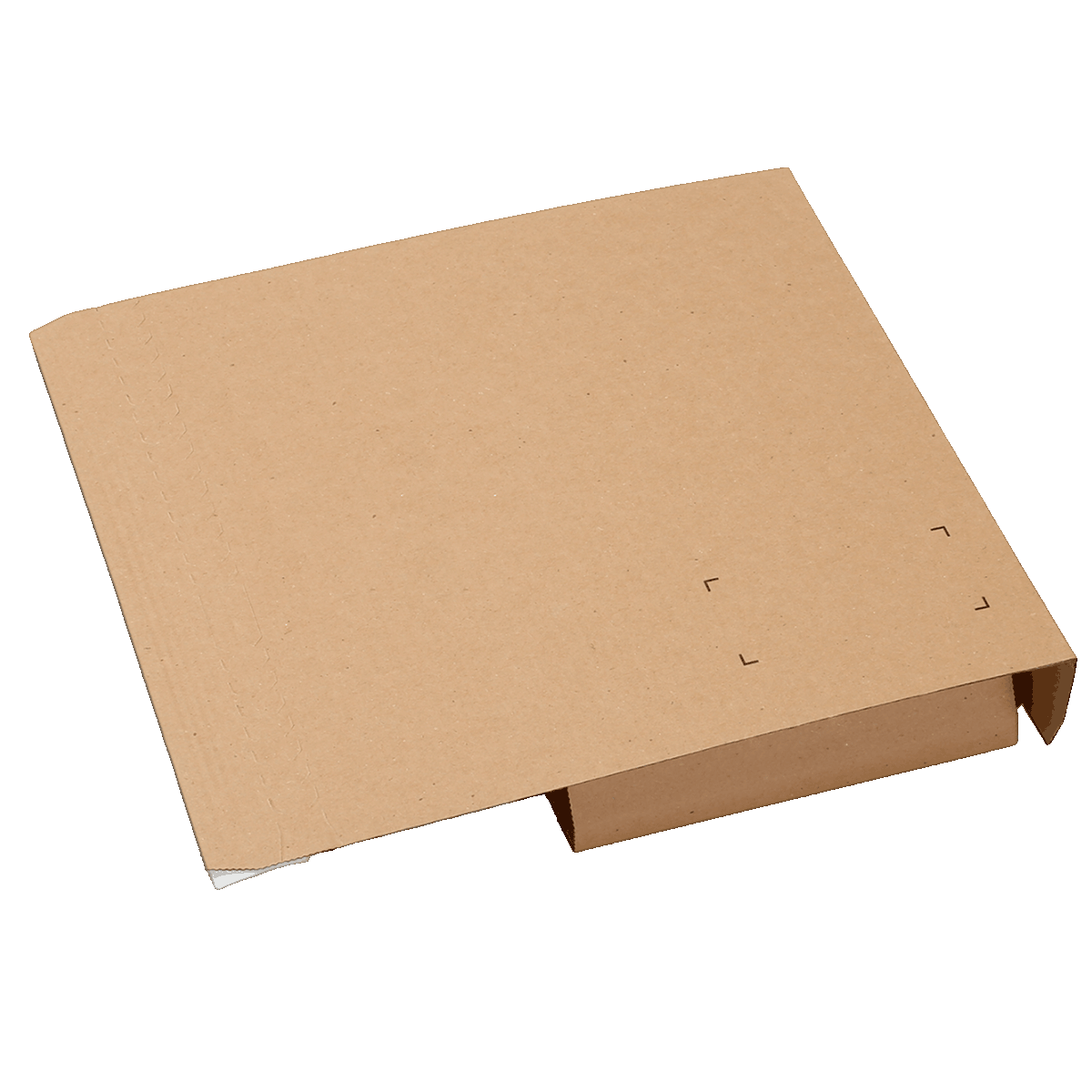 Buchverpackung Extrasafe liegend umgeklappt
