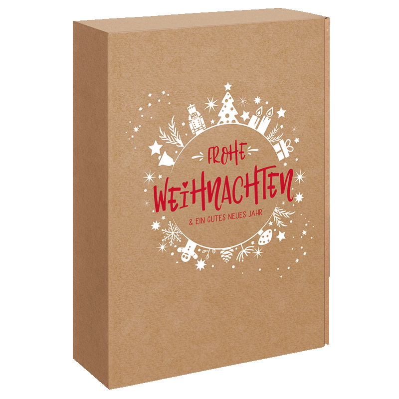 Präsentkarton - Christmas Joy - 3 x 0,75 l