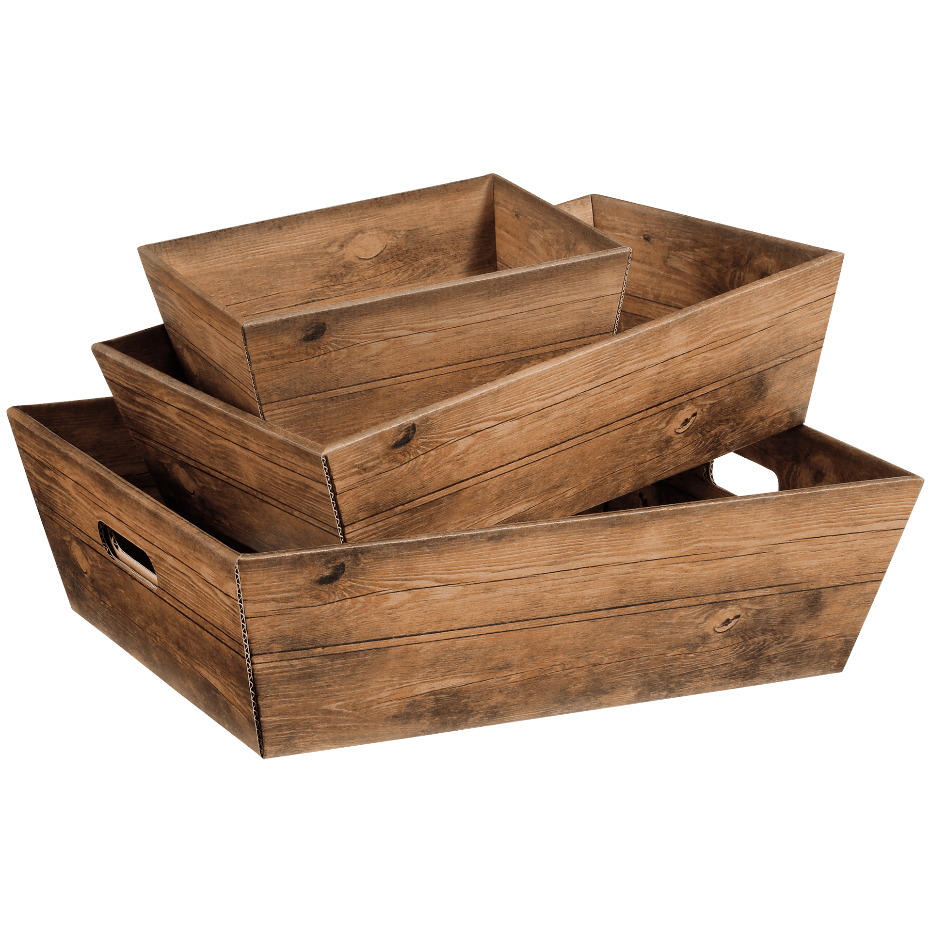 Präsentkorb viereckig - Vintage - groß