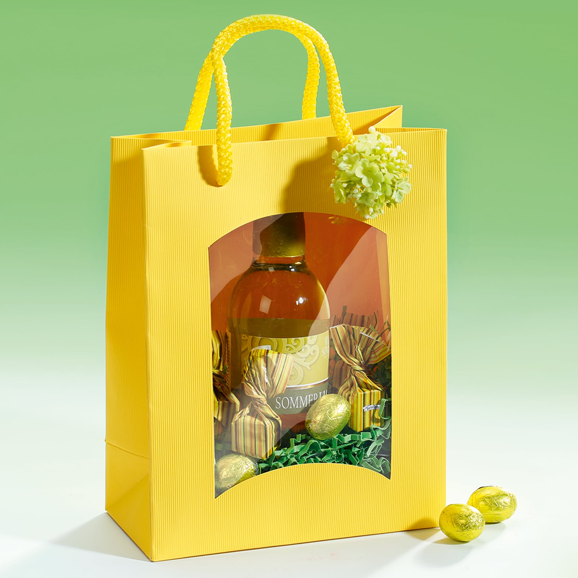 Papiertüte Mini - Gelb - 1 x 0,75 l