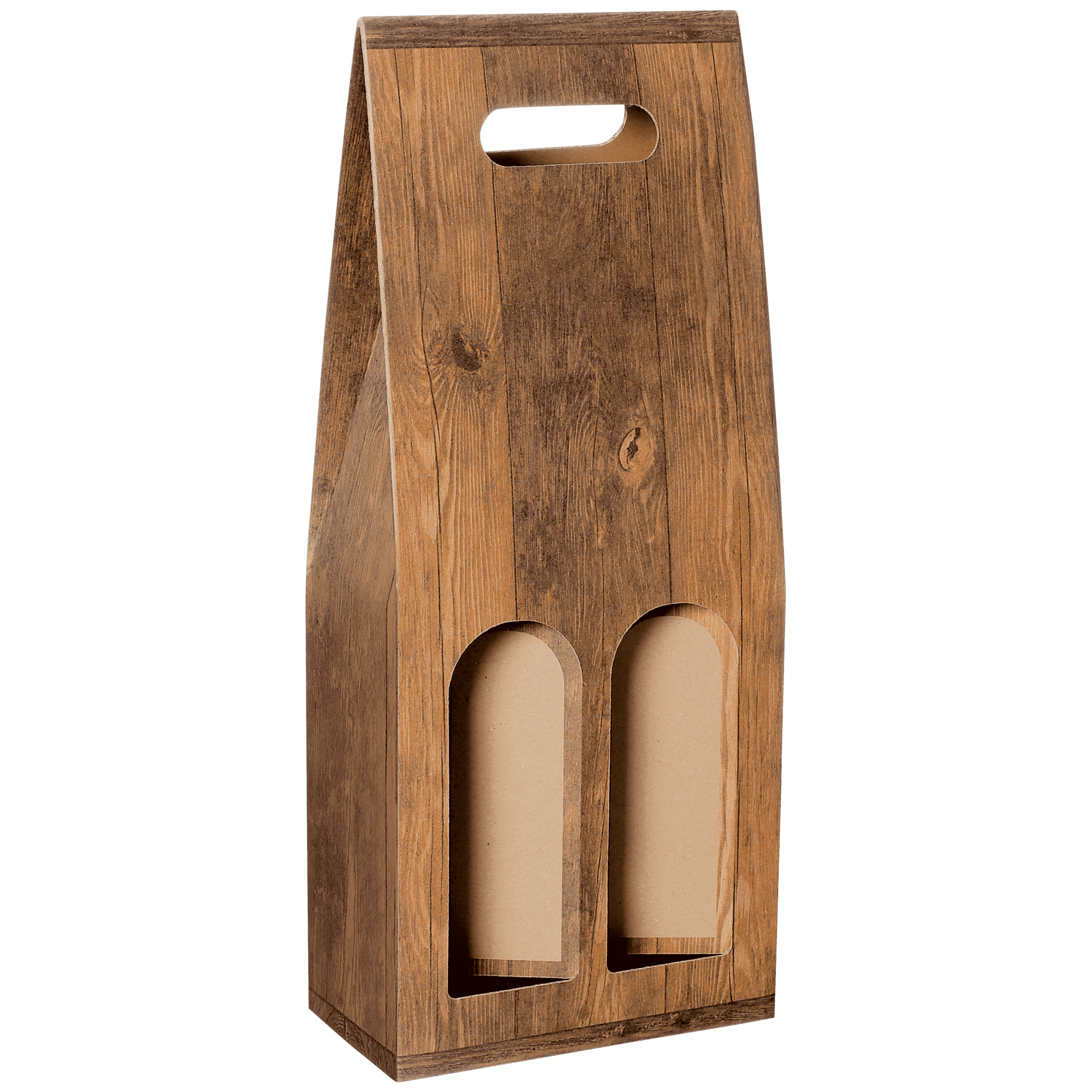 Tragekarton mit Sichtfenster - Vintage - 2 x 0,75 l / 1,0 l