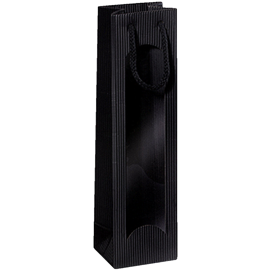 Geschenktüte - Schwarz - 1 x 0,75 l / 1,0 l