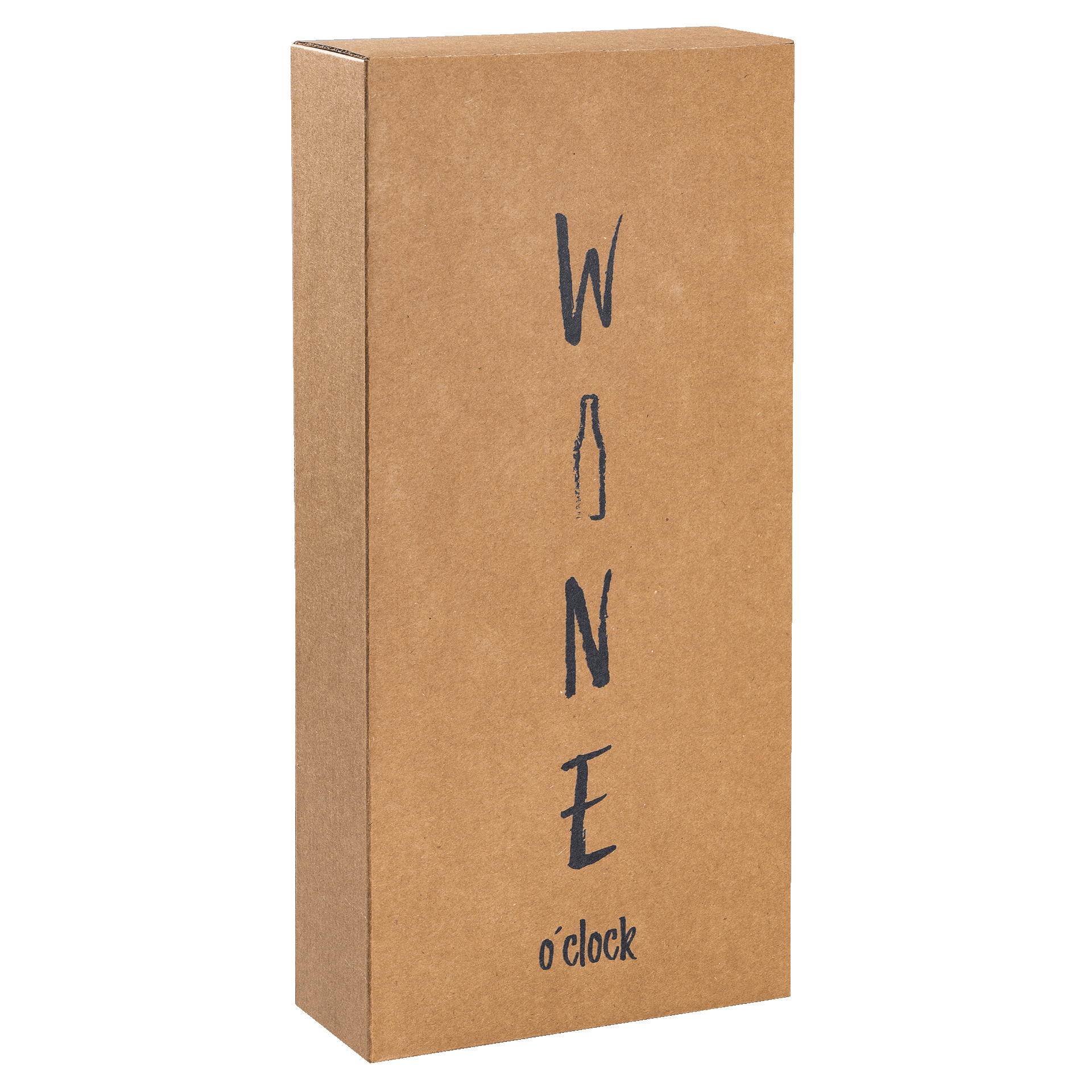 2er Faltschachtel mit Wine o Clock Motiv