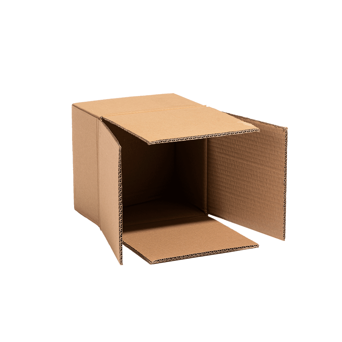 Postversandkarton Geschenkbox mittel liegend geöffnet