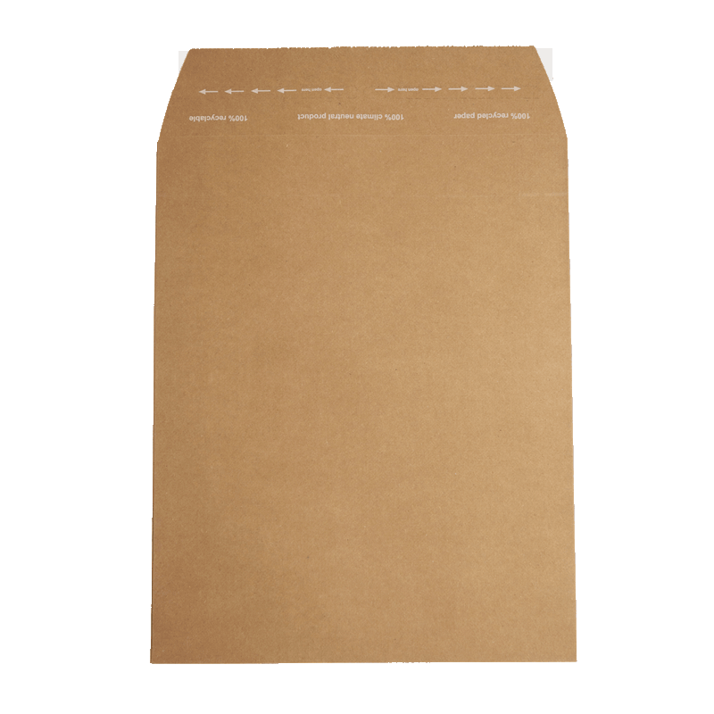 Versandtasche aus Papier M in der Draufsicht
