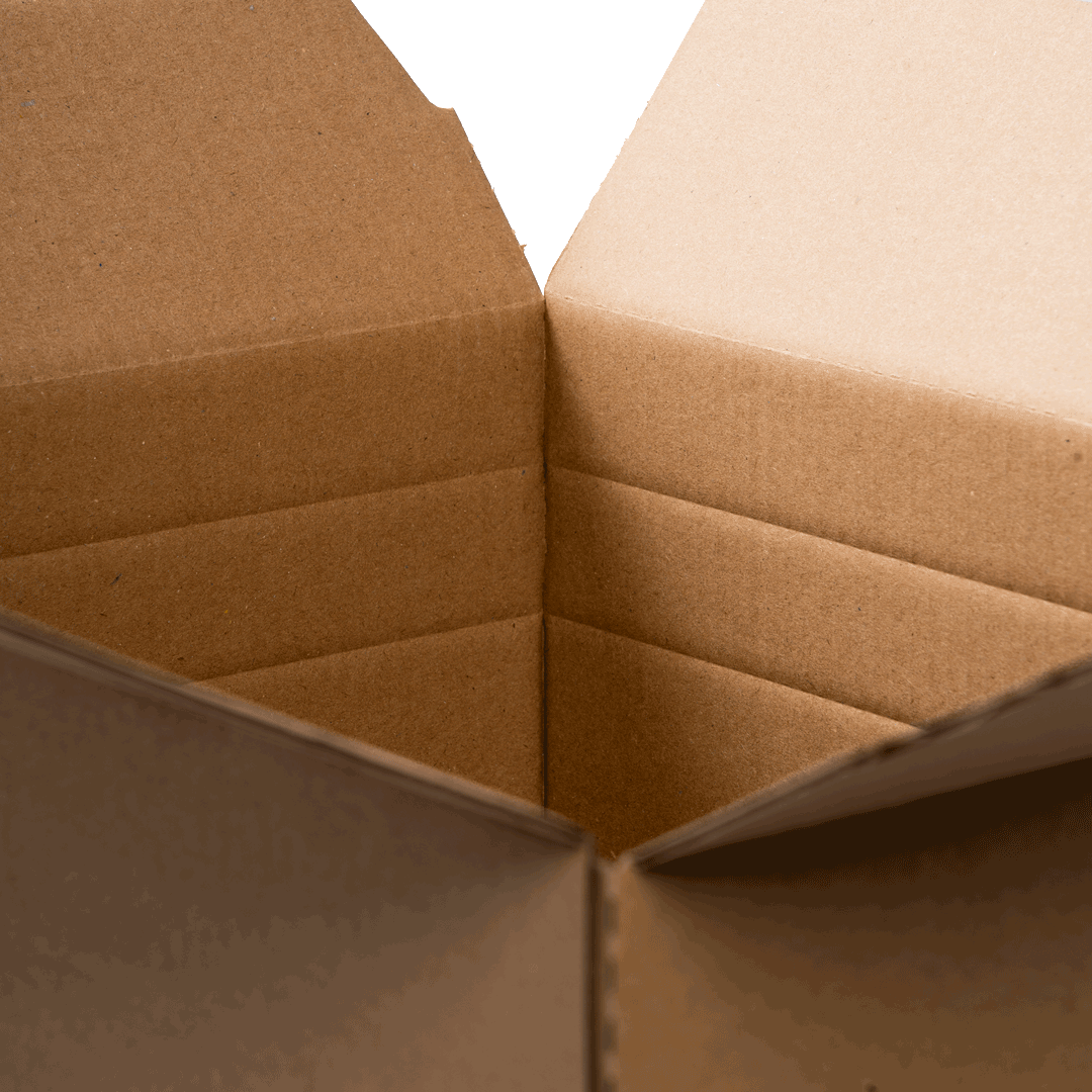 Detail höhenverstellbarer Versandschachtel