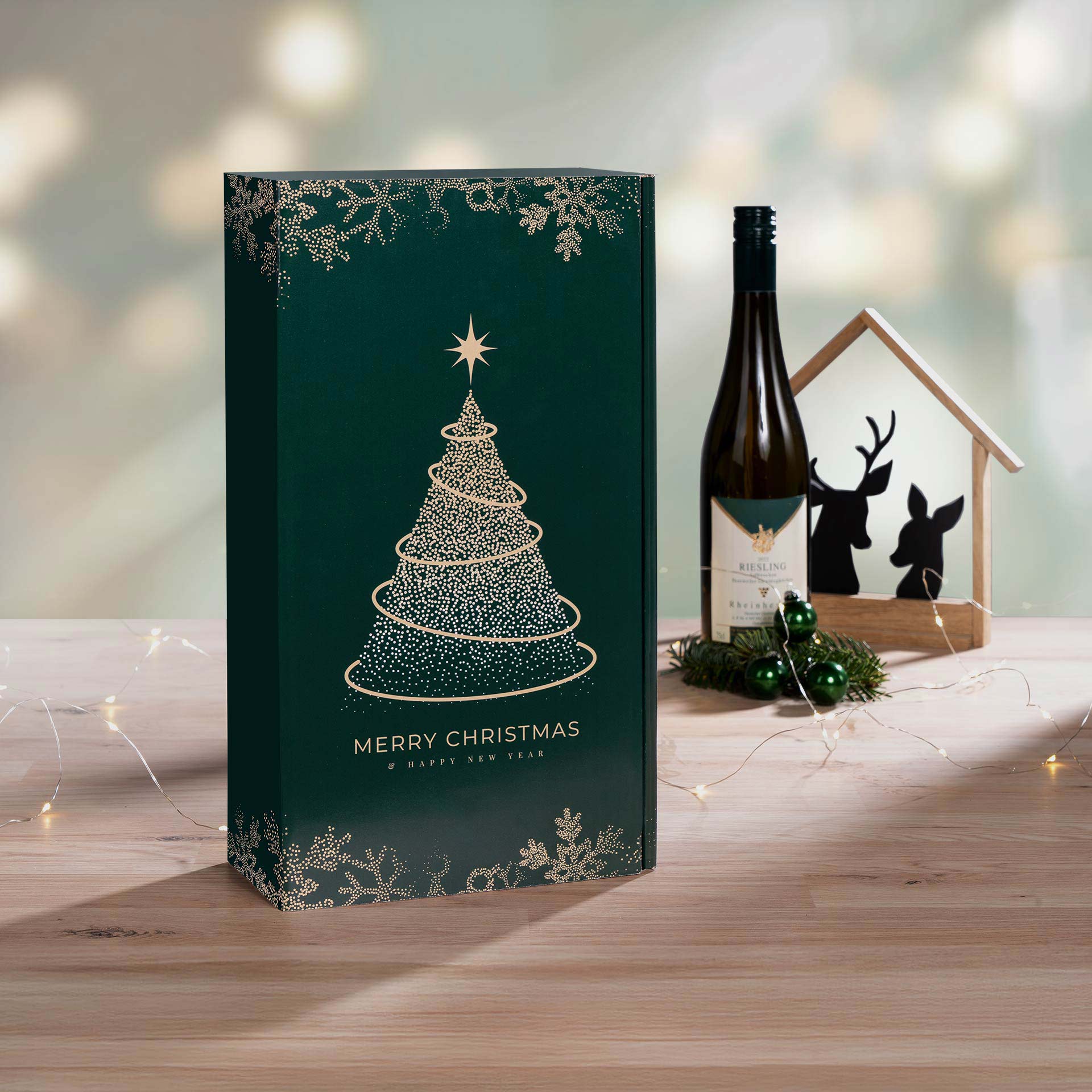 Präsentkarton - Christmas Tree - 2 x 0,75 l Präsentkarton - Christmas Tree - 2 x 0,75 l