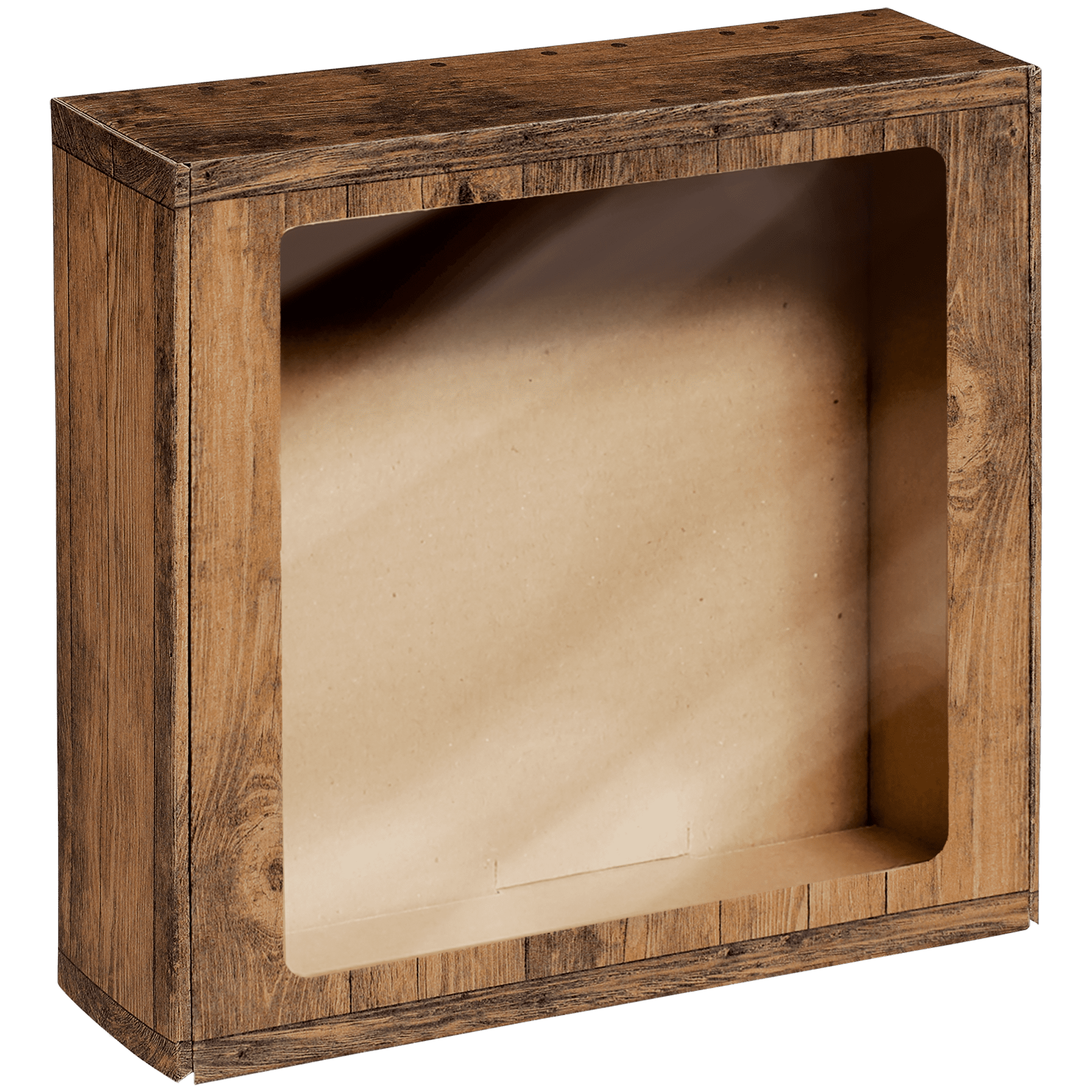Geschenkbox  - Vintage - mit Sichtfenster groß