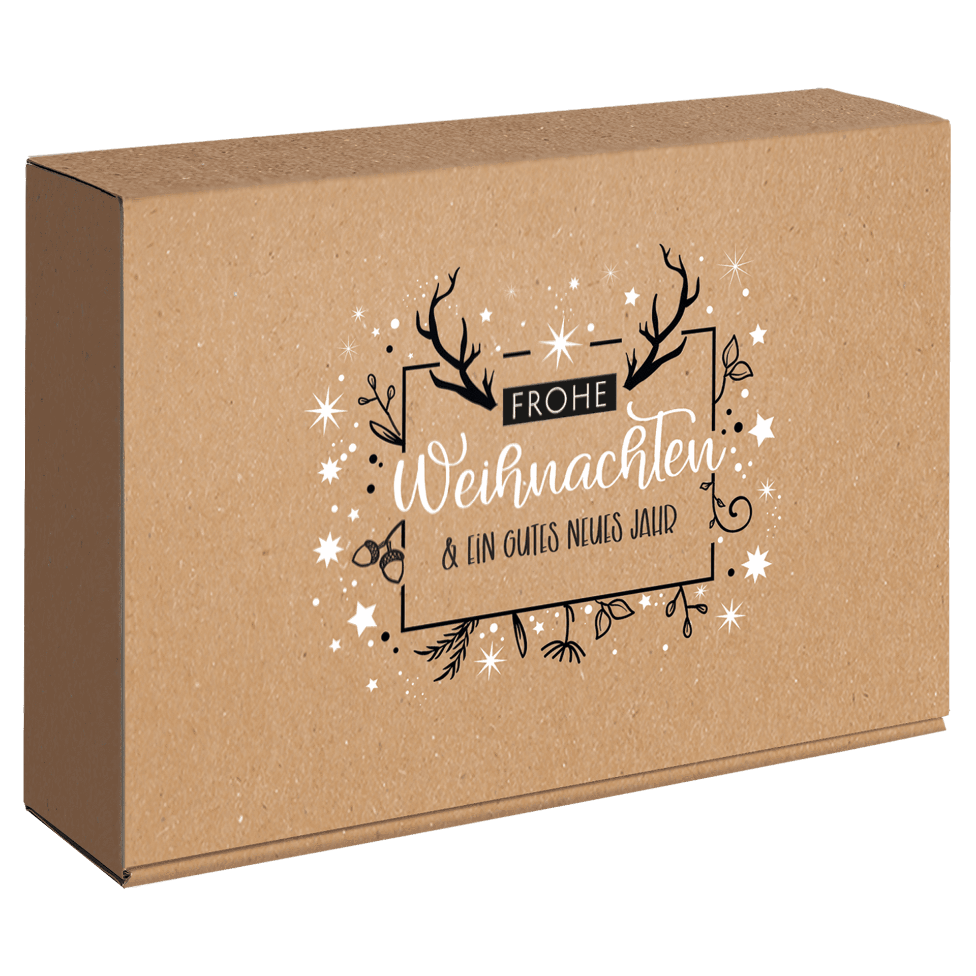 Präsentkarton - Frohe Weihnachten - 3 x 0,75 l
