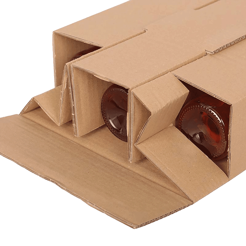 6er Flaschenversandkarton - 0,75 - 1 L - mit Gefache -