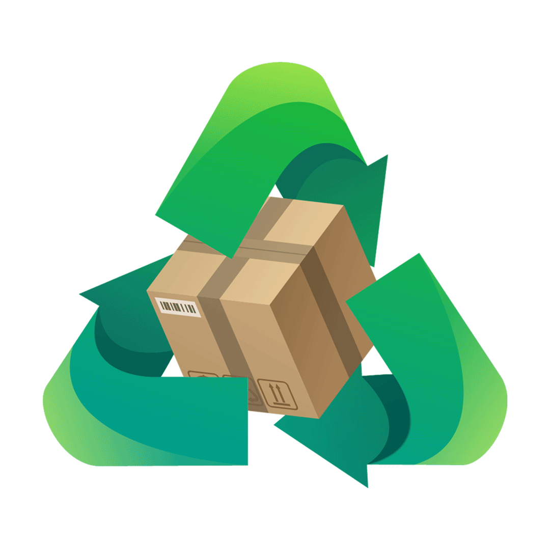 Box in einem Umweltsymbol