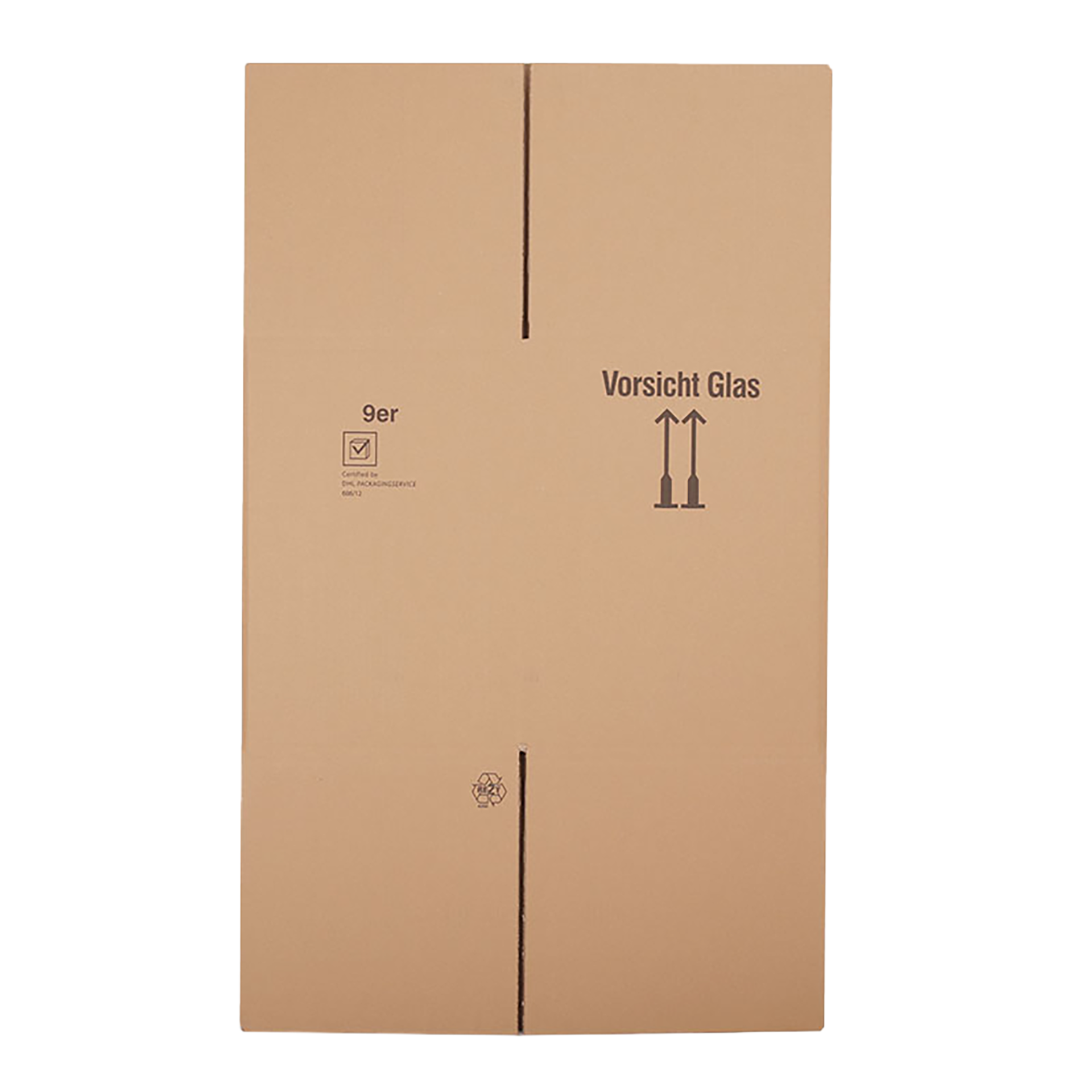 9er Flaschenversandkarton - 0,75 - 1 L - ohne Gefache -