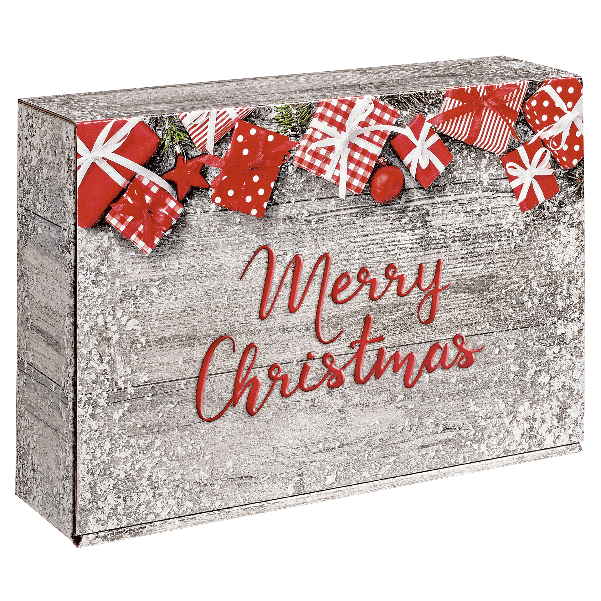 Präsentkarton - Merry Christmas - 3 x 0,75 l