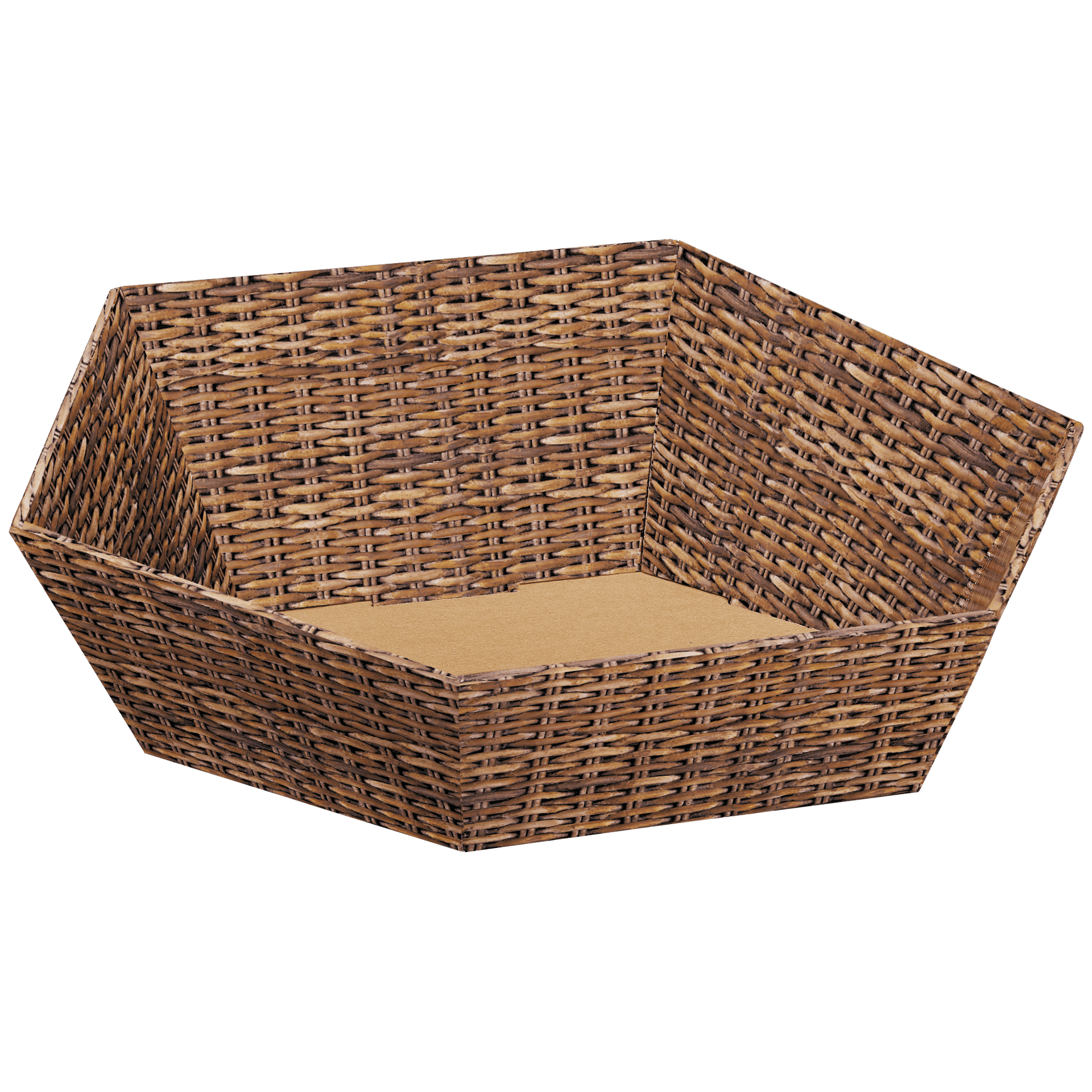 Präsentkorb sechseckig - Marché - groß: Ø 415 mm