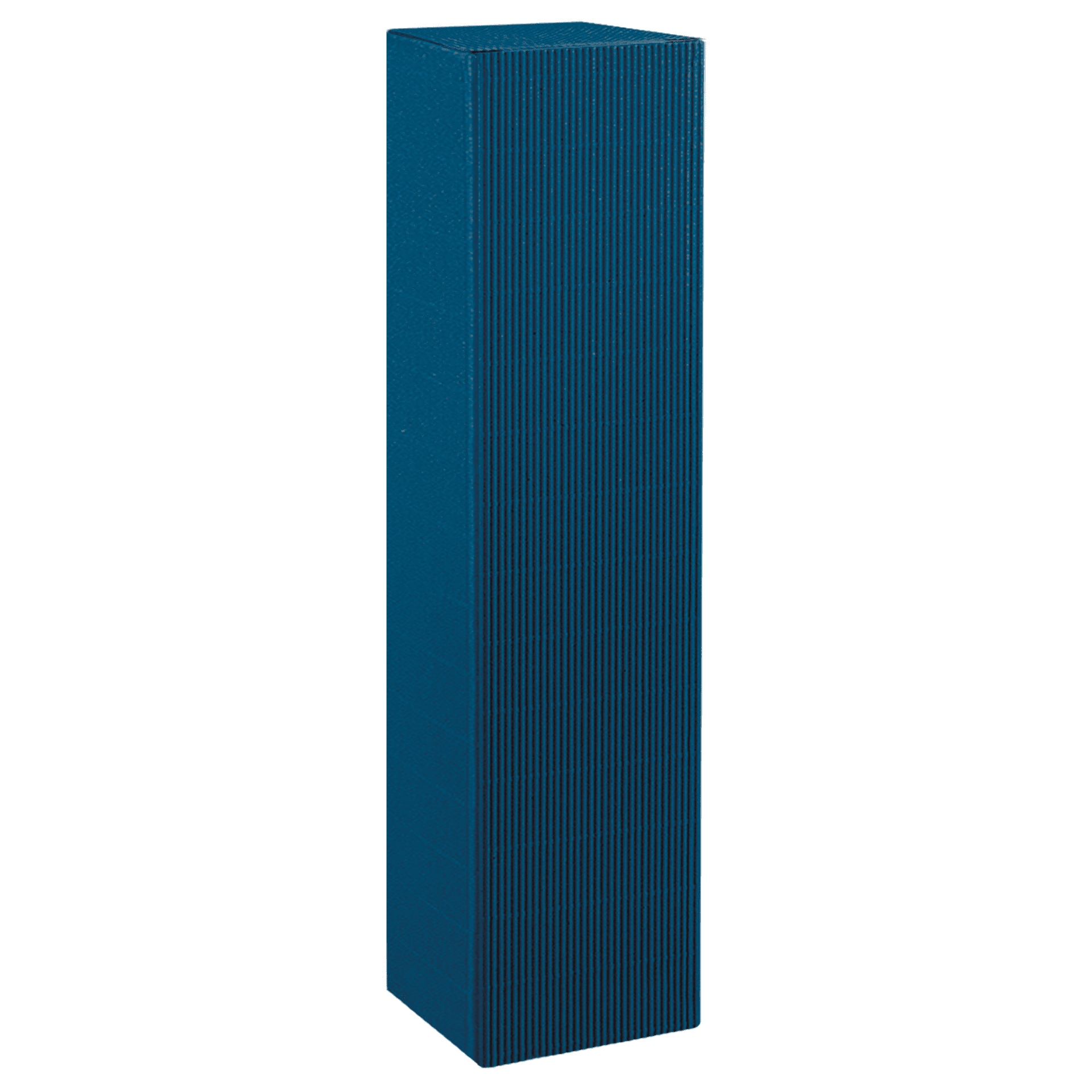 Faltschachtel - Offene Welle - Saphirblau - 1 x 0,75 l / 1,0 l