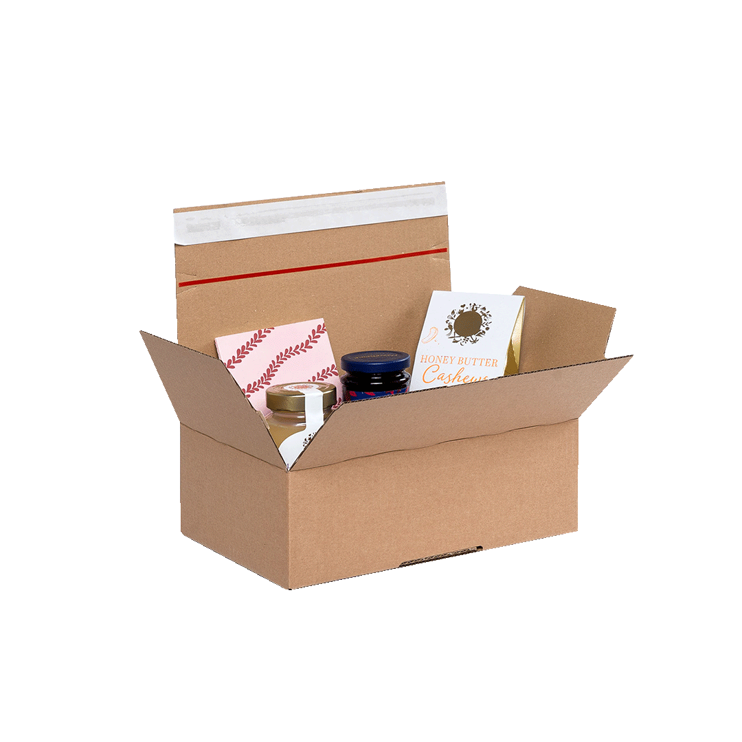 Blitzkarton braun 285x190x95mm Produkt mit Inhalt