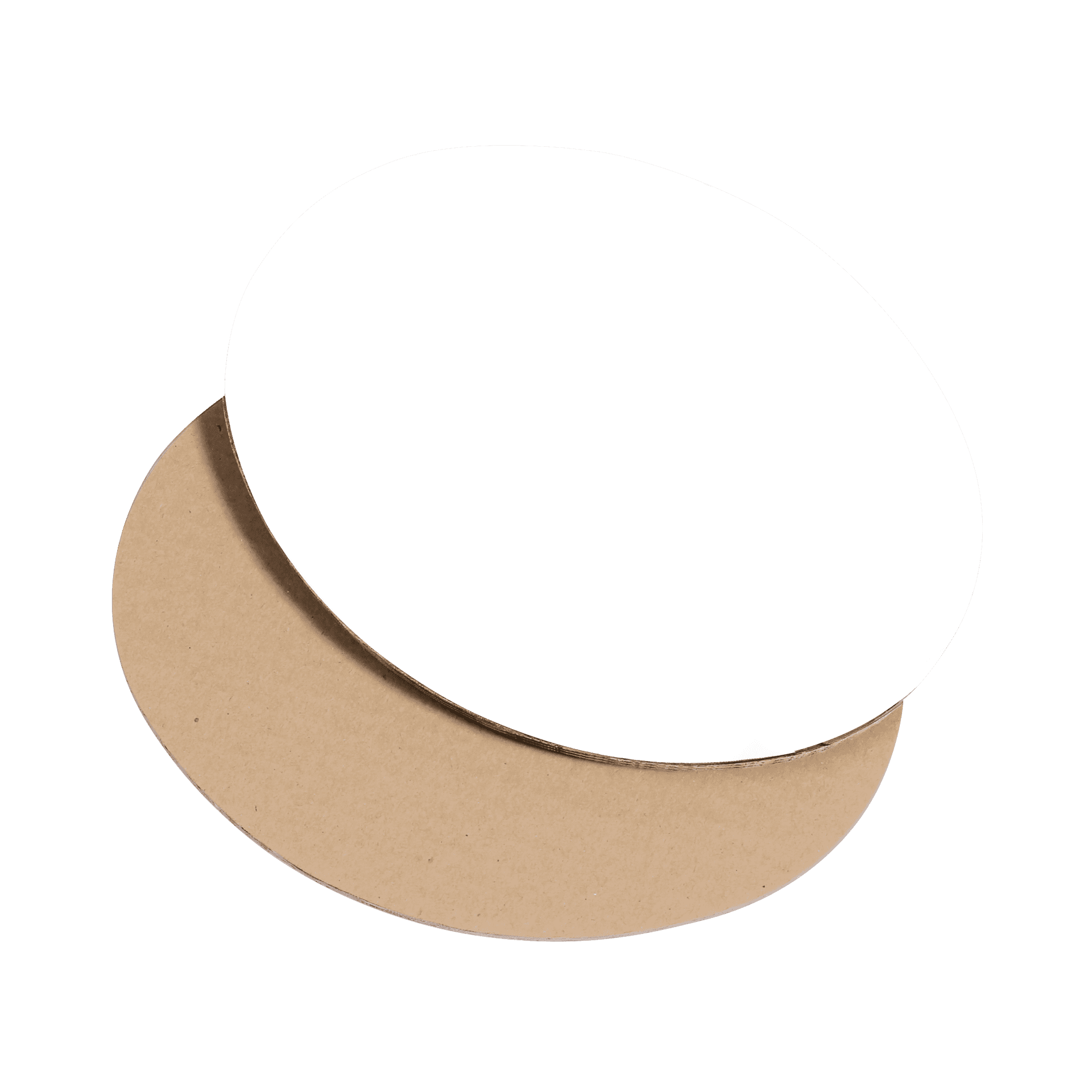 Dekoplatte - Natura / Weiß - klein