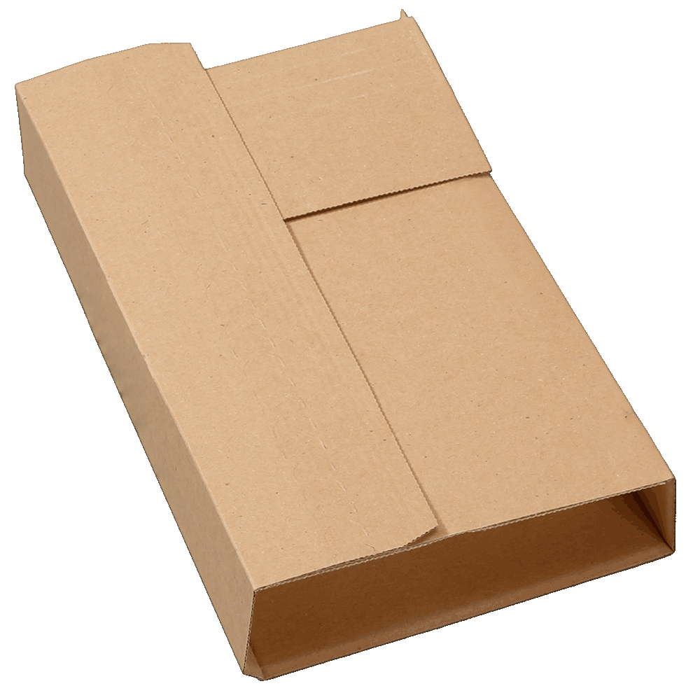 Buchverpackung Extrasafe gefaltet und verschlossen